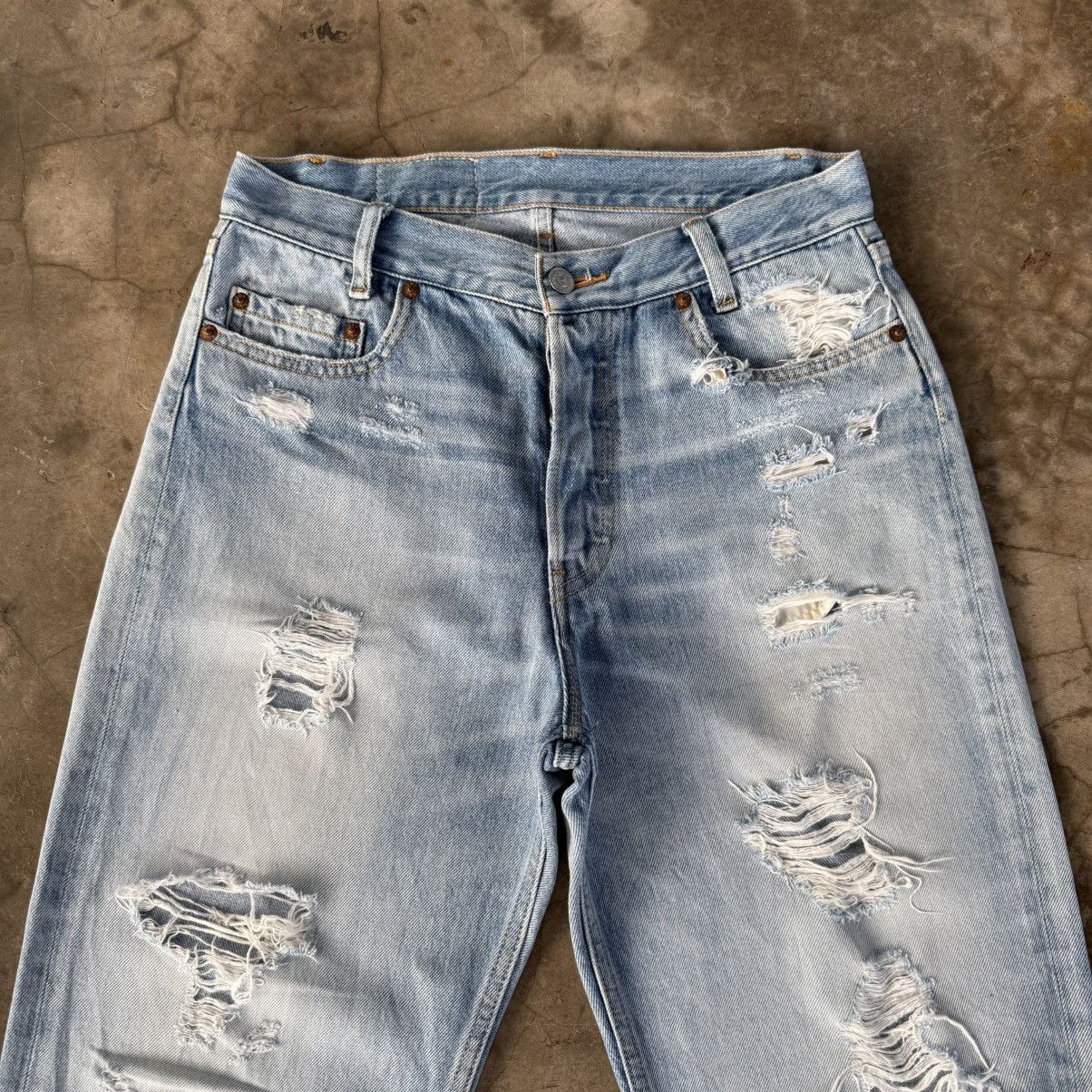 Japanese Brand W30x26.5 Vintage RNA INC ButtonFly Distressed Denim Jean Size US 30 / EU 46 - 3 Thumbnail