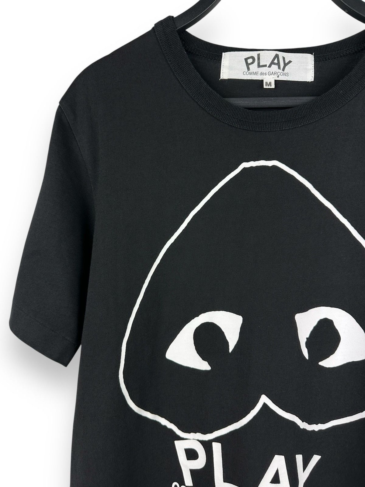 Comme des Garcons PLAY Play Comme des Garçons Upside Down Heart Black T-Shirt Size US S / EU 44-46 / 1 - 2 Thumbnail