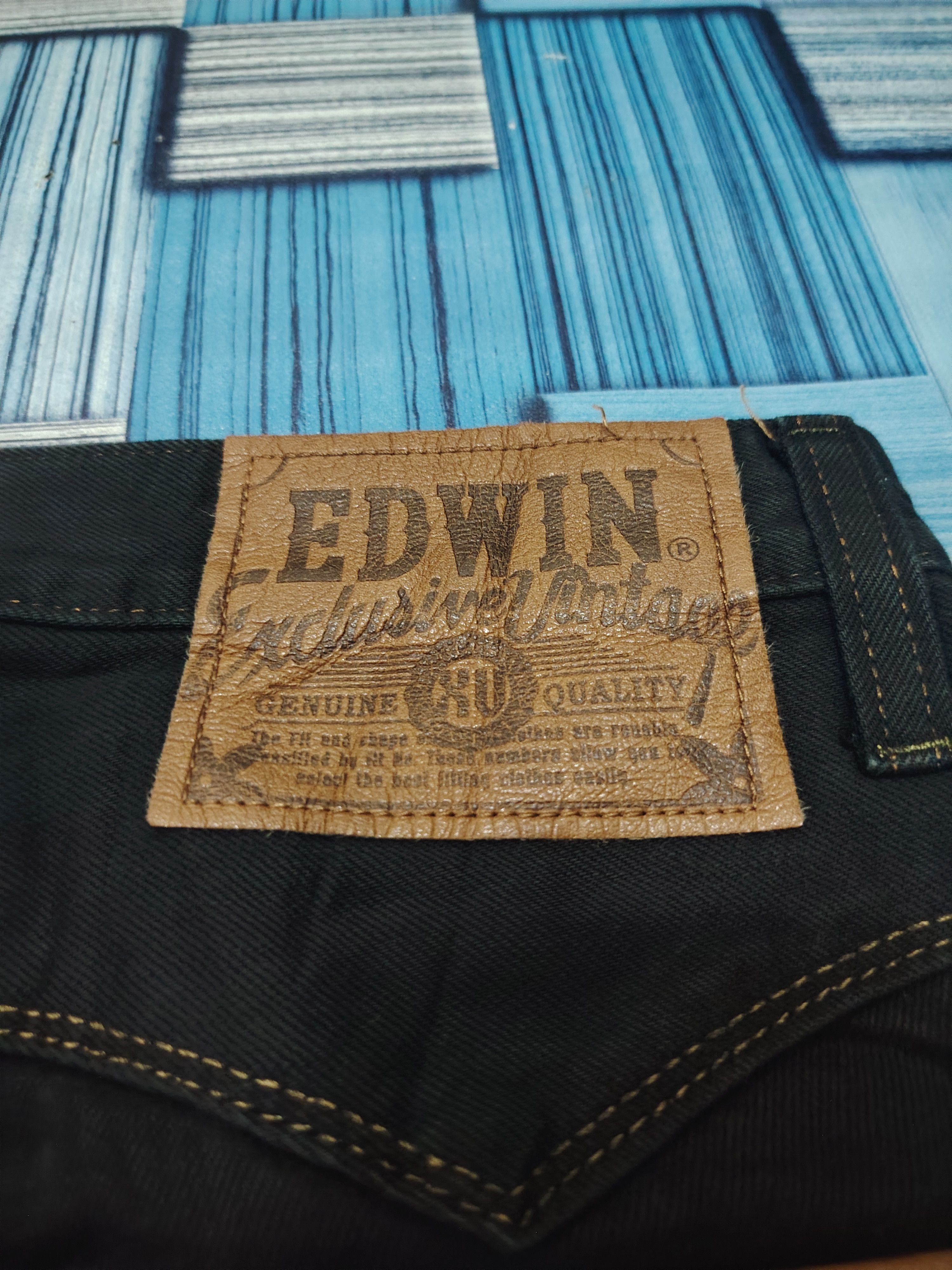 Who Decides War Japanese Edwin Exclusive Vintage flared Jeans Size US 31 - 14 Thumbnail
