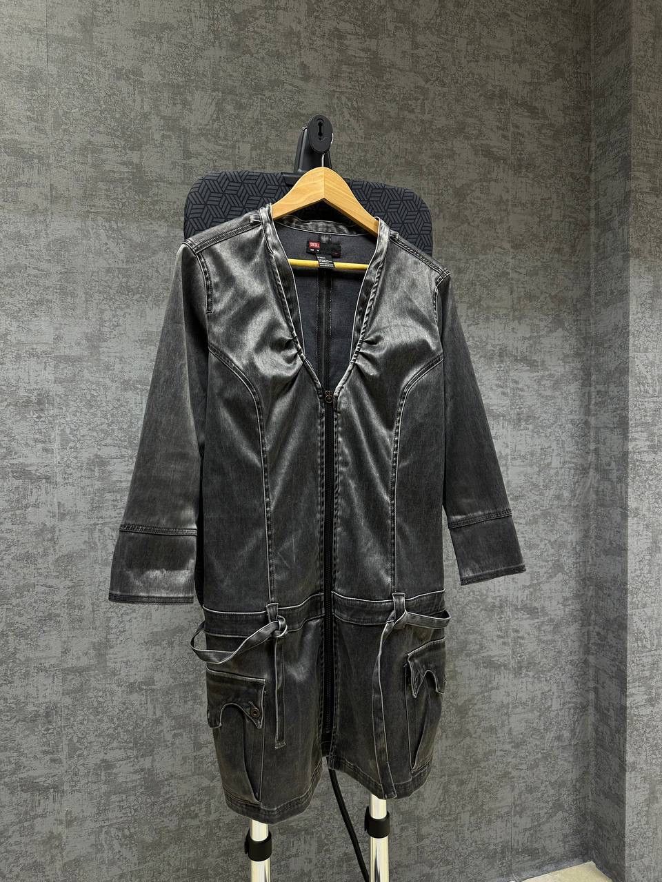 Diesel × Vintage Vintage Diesel Avant Garde Gray Women Dress Size XL / US 12-14 / IT 48-50 - 2 Thumbnail