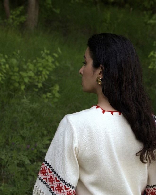 Vintage Mexican Boho Embroidered Fringe Dress