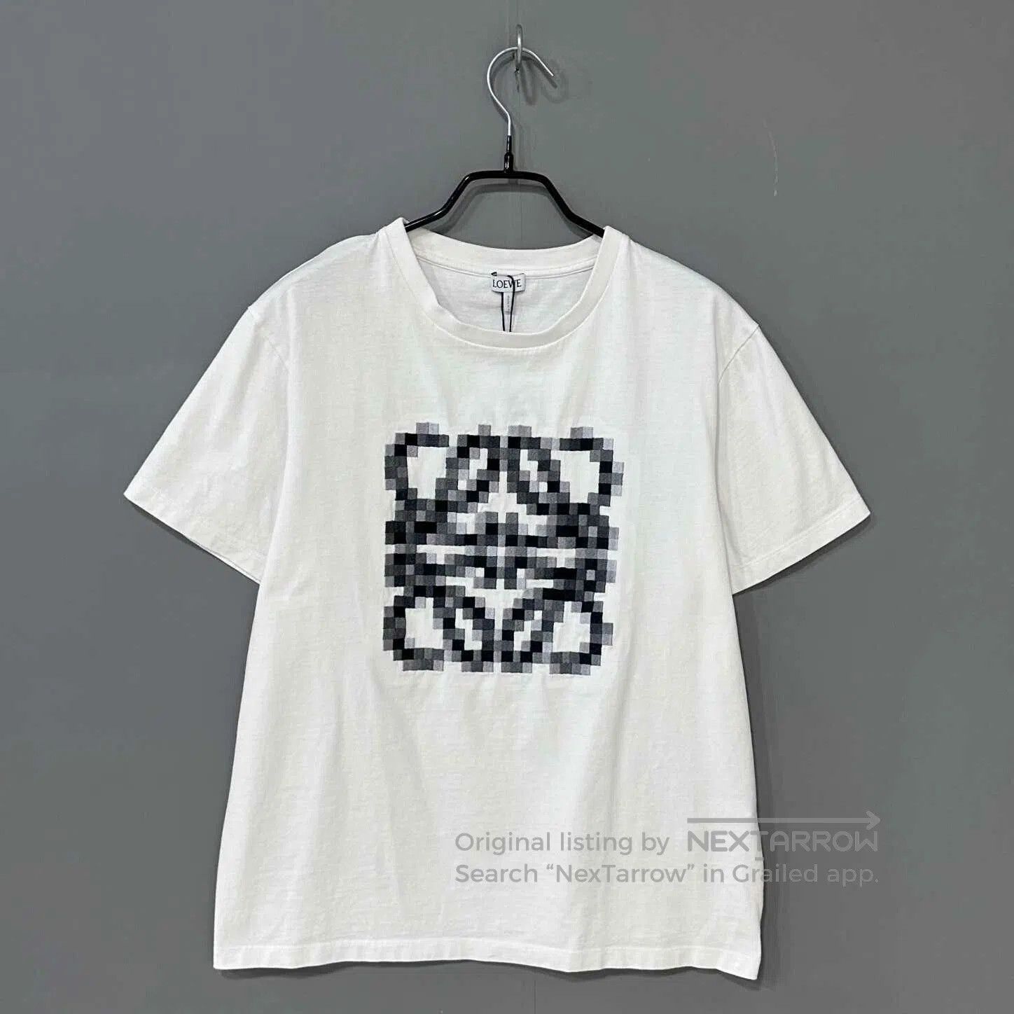 Loewe LOEWE White Mosaic Embroidered T-shirt. Size US L / EU 52-54 / 3 - 1 Thumbnail