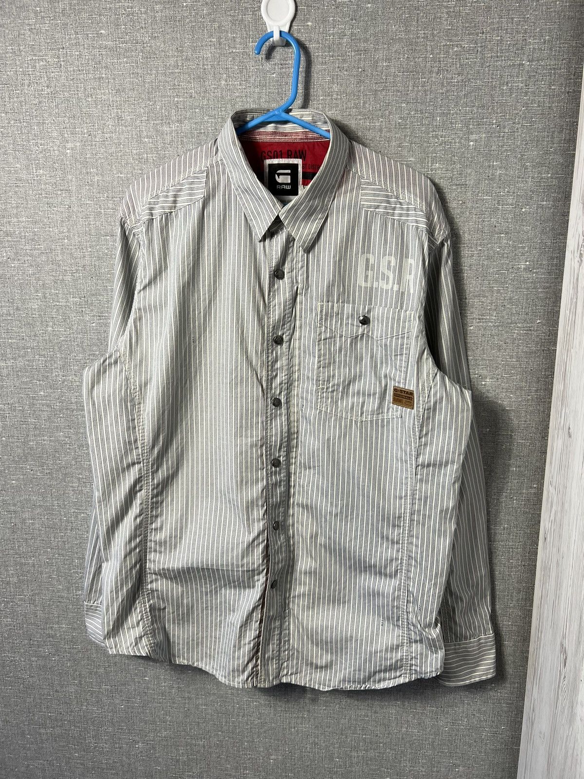 G-Star Rare G-Star RAW Ne 5620 Skye Zip Shirt Long Sleeve With Logo Size US XL / EU 56 / 4 - 11 Thumbnail