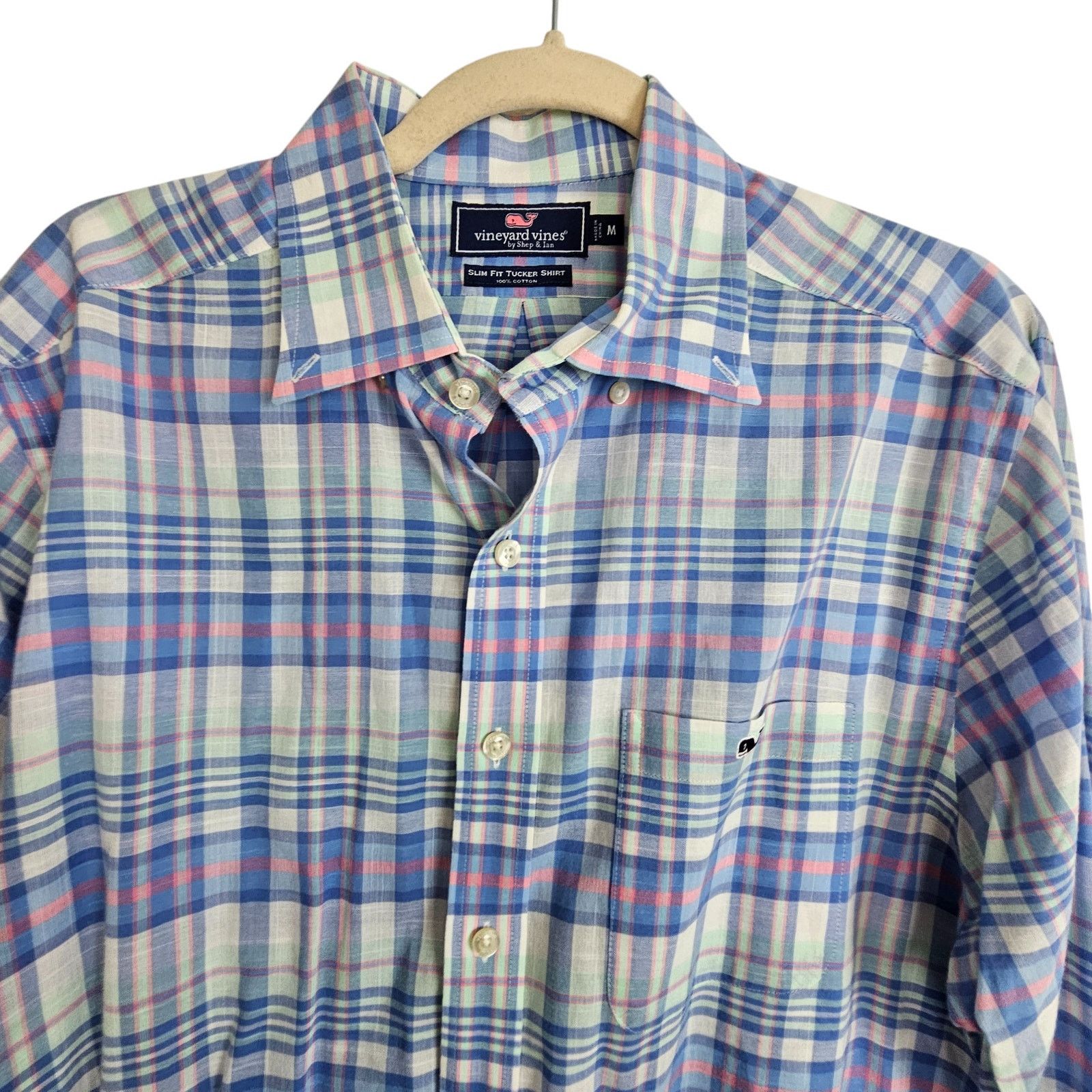 Vineyard Vines Vineyard Vines Mens Slim Fit Tucker Shirt Sz M Plaid Preppy Size US M / EU 48-50 / 2 - 2 Thumbnail