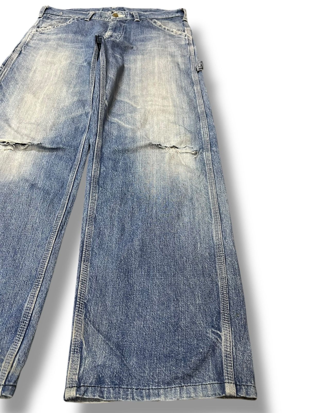 Lee Vintage Lee Union Made Carpenter Baggy Denim Size US 33 - 4 Thumbnail
