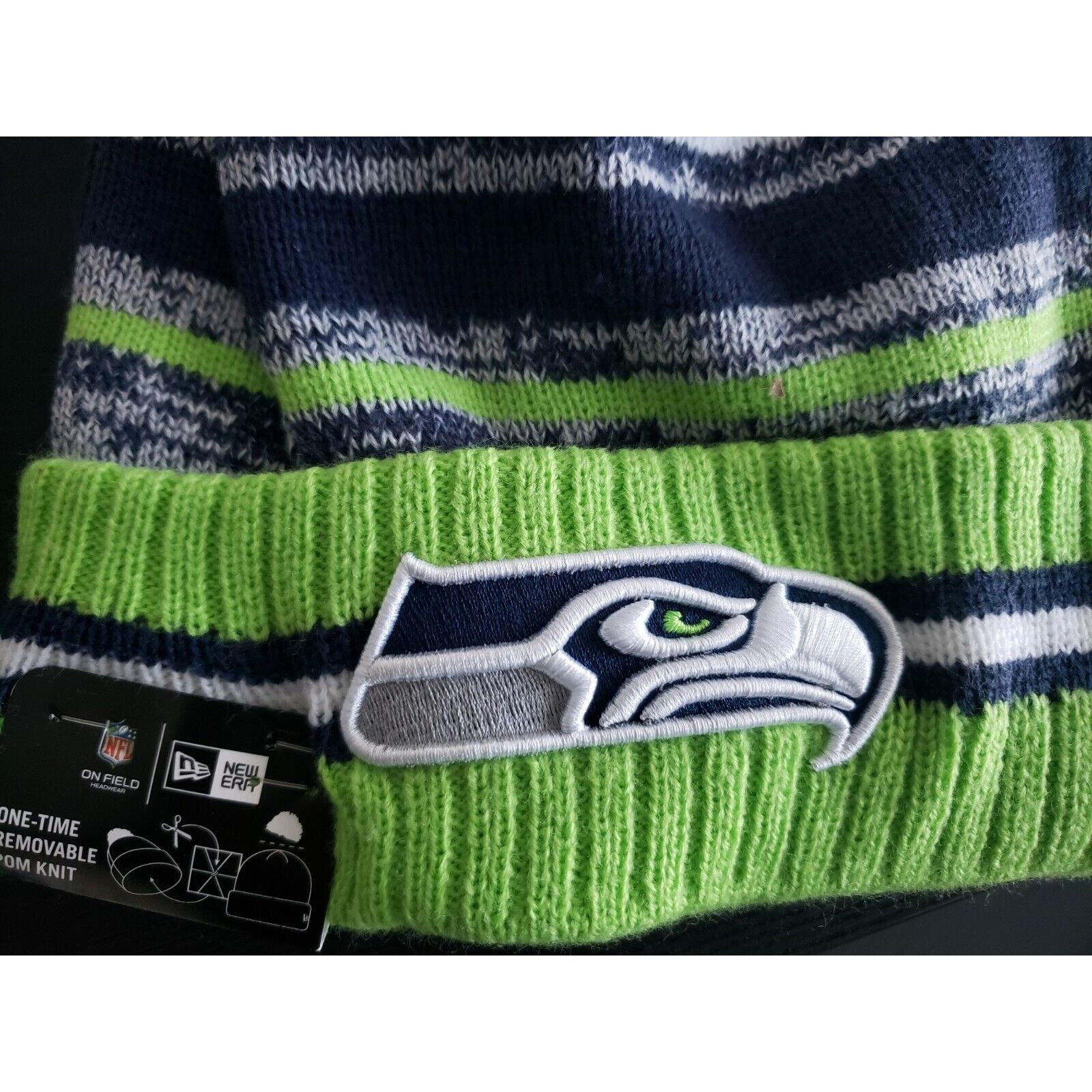 New Era Seattle Seahawks Hat Cap NFL 2021 Sideline Beanie New Era Size ONE SIZE - 2 Thumbnail