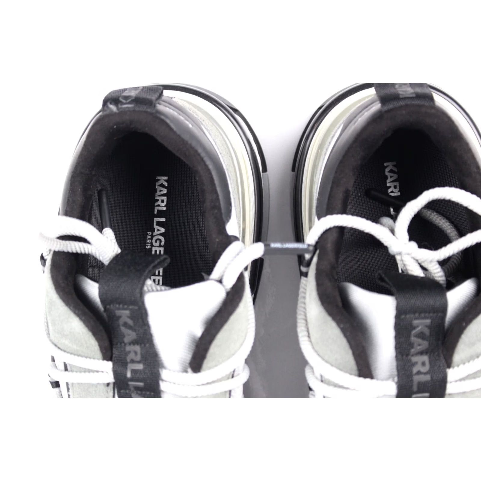 Karl Lagerfeld Karl Lagerfeld Paris Men's Sneakers Grey 11.5 Criss Cross Lace Up Chunky Sole Size US 12 / EU 45 - 5 Thumbnail