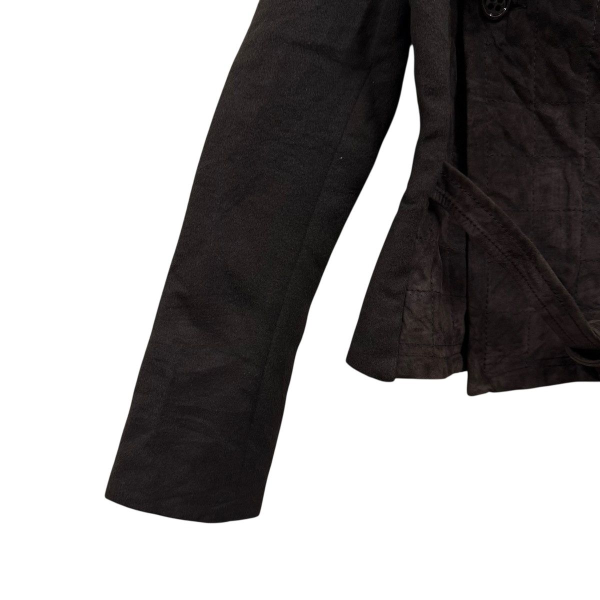 Brunello Cucinelli Tomaso Stefanelli Wrap Jacket Draped Collar Belted Size M / US 6-8 / IT 42-44 - 7 Thumbnail