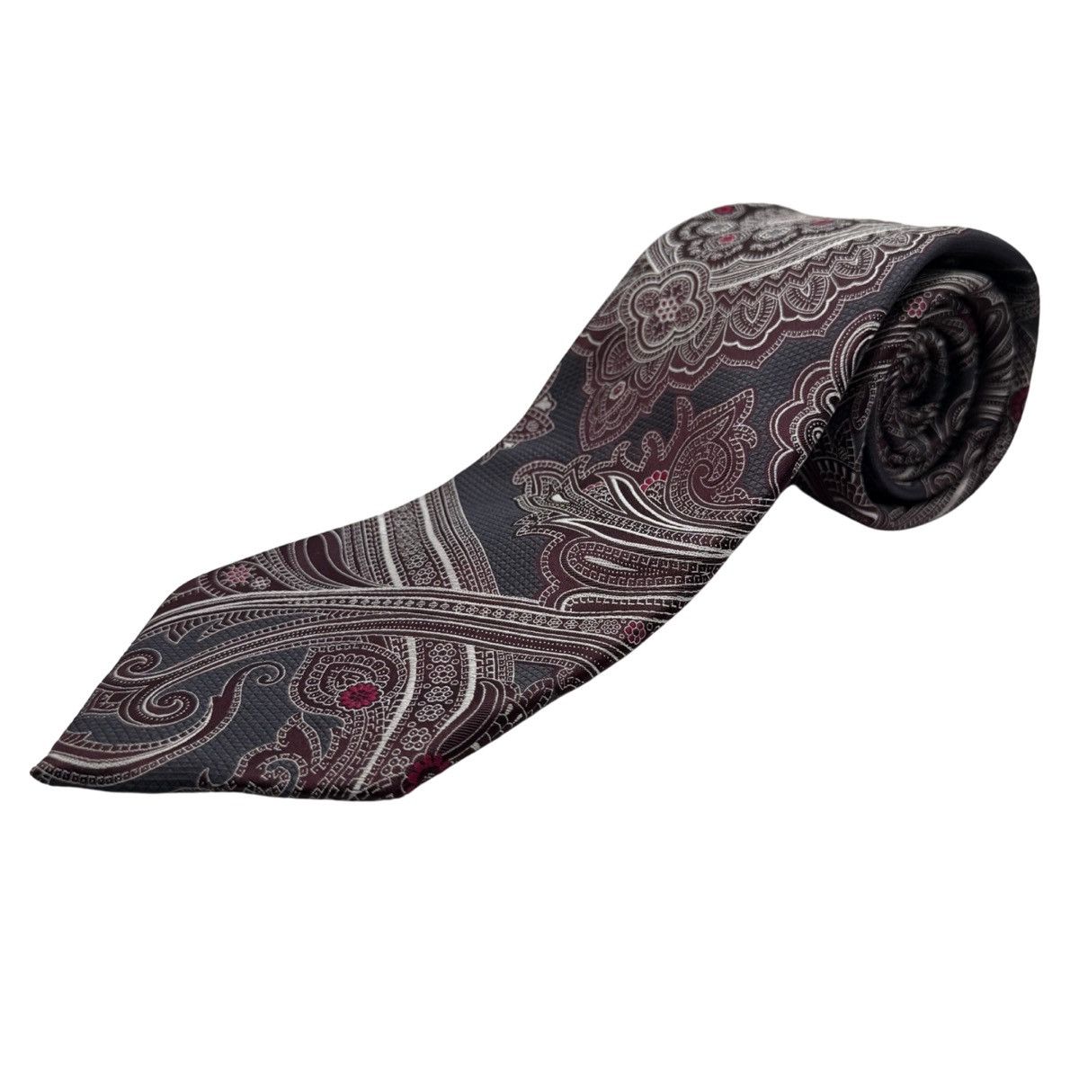 Ermenegildo Zegna Ermenegildo Zegna Silk Tie, Gray, Made in Italy, Like New Size ONE SIZE - 1 Thumbnail