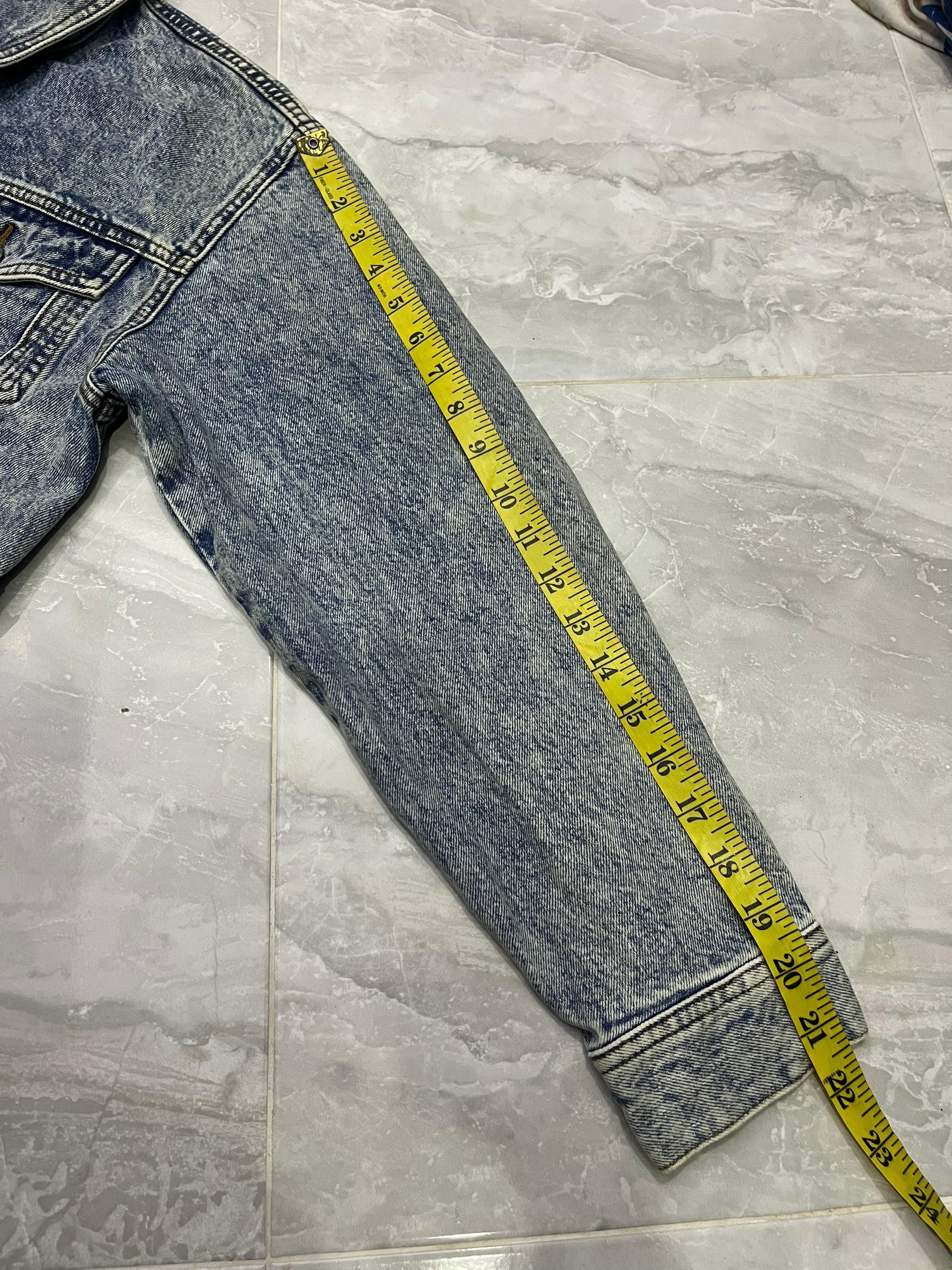 GU GU Cropped Denim Jacket Acid Wash Japan Size S / US 4 / IT 40 - 15 Thumbnail