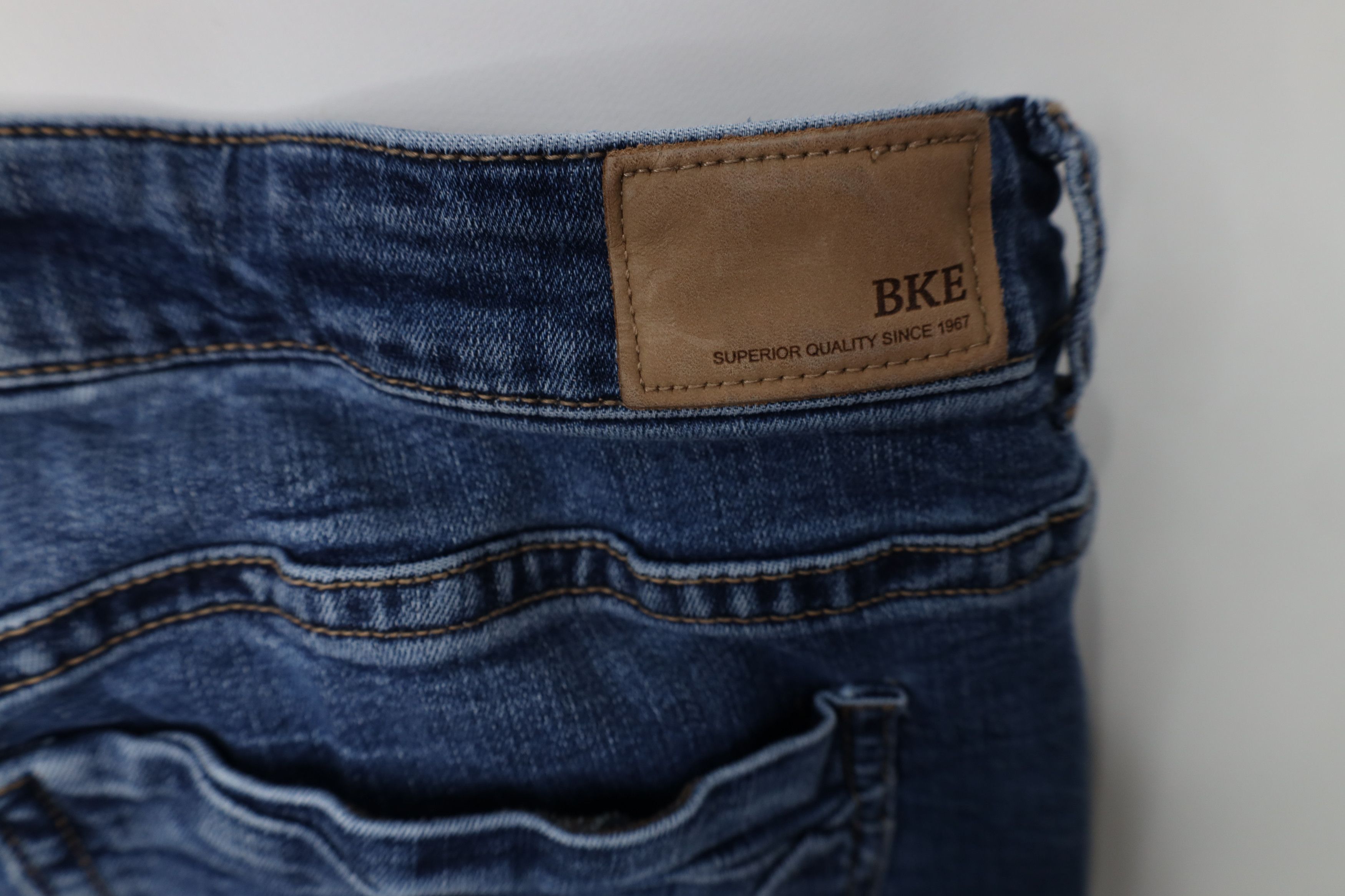 Vintage Buckle BKE Thick Stitch Payton Universal Fit Mid Rise Jeans Size 34" / US 12 / IT 48 - 13 Thumbnail