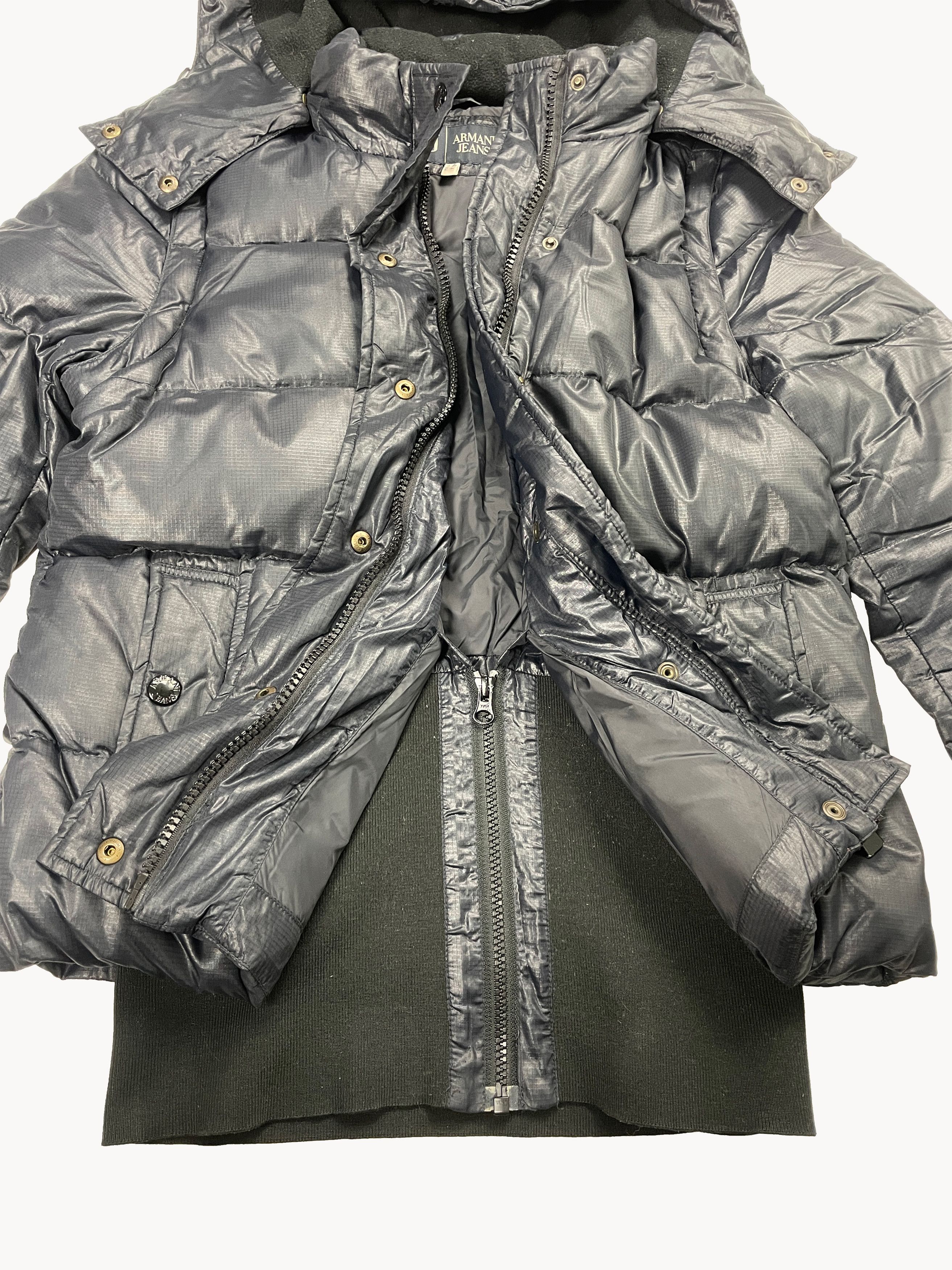 Emporio Armani Vintage Armani Technical Modular 3 in 1 Down Jacket Gilet Size S / US 4 / IT 40 - 8 Thumbnail