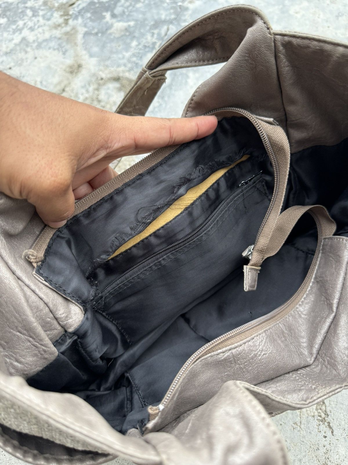 Y's × Y's for Men × Yohji Yamamoto Y’saccs Woven Straw By Yohji Yamamoto handbag Size ONE SIZE - 7 Thumbnail
