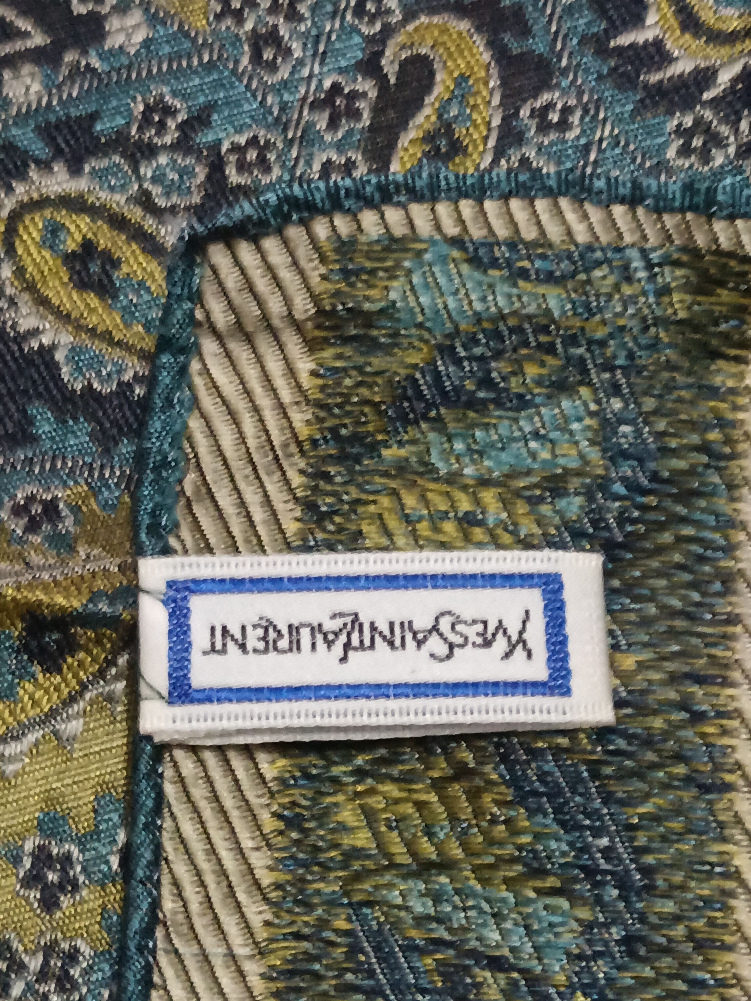 Yves Saint Laurent YVES SAINT LAURENT SILK PAISLEE HANDKERCHIEF Size ONE SIZE - 3 Thumbnail