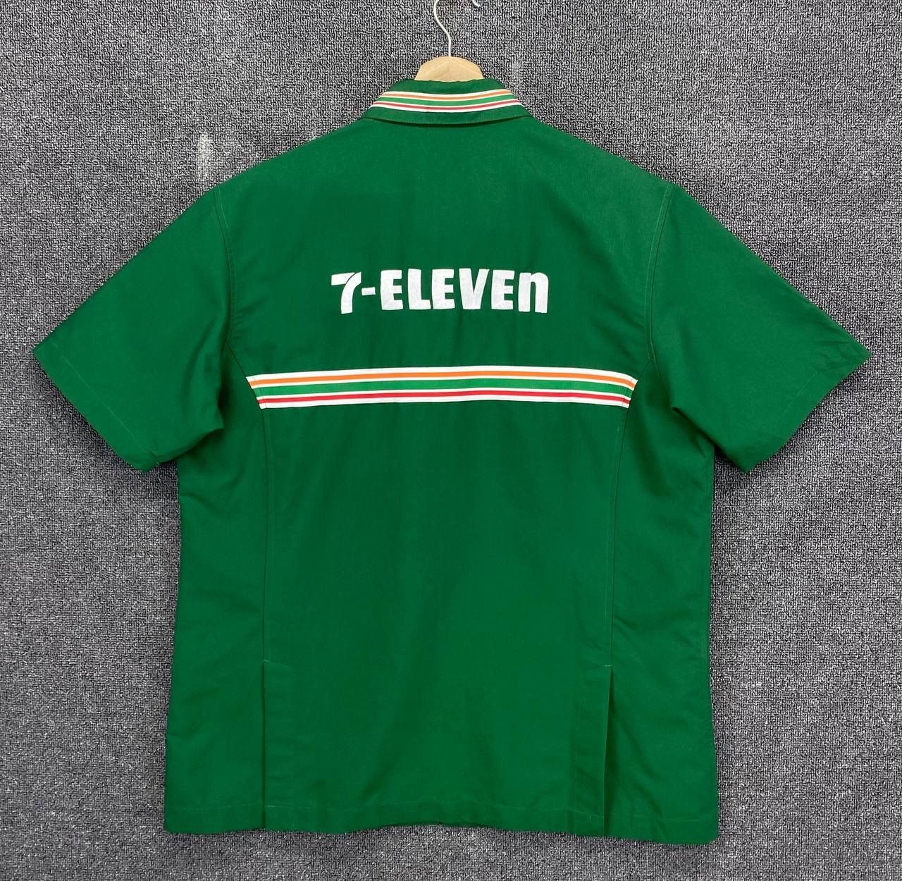 Japanese Brand × Vintage Vintage 90's 7 ELEVEN Uniform Workwear Zip Up Jacket Size US L / EU 52-54 / 3 - 6 Thumbnail