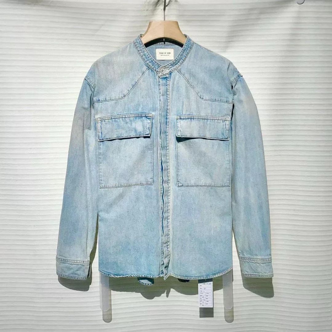 Fear of God Fear of God FOG 5th Plaid Flannel Denim Collar Shirt