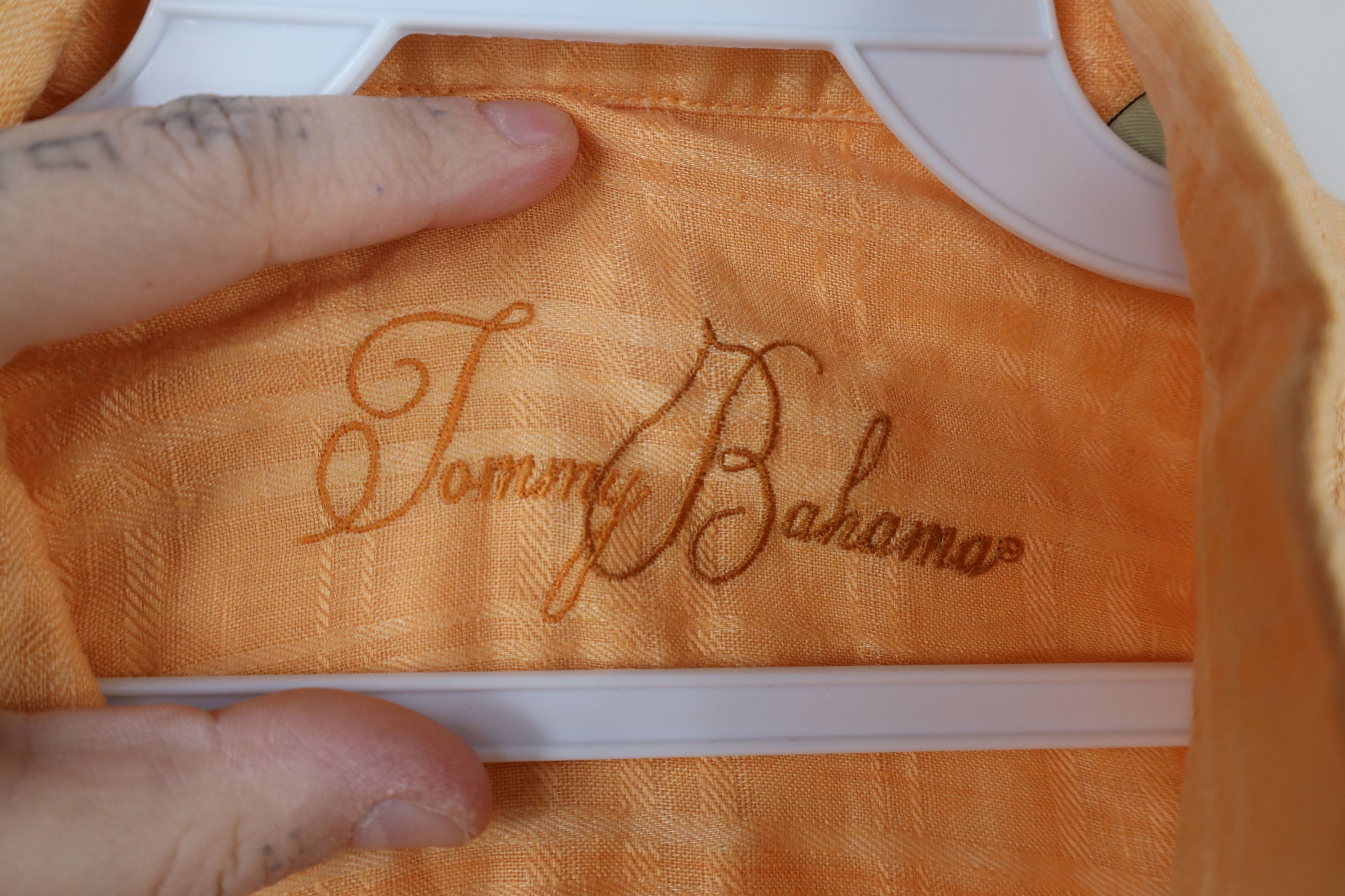 Tommy Bahama × Vintage Tommy Bahama Linen Short Sleeve Collared Board Button Shirt Size US XL / EU 56 / 4 - 7 Thumbnail