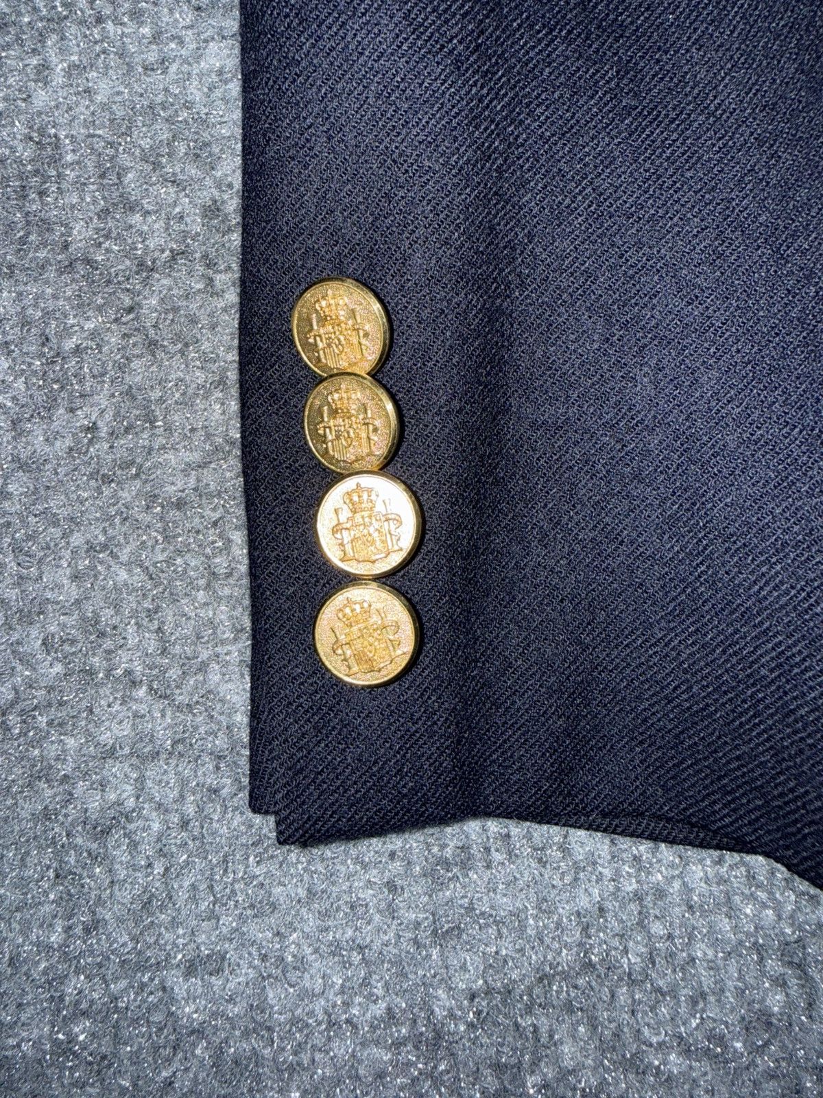 Chaps Ralph Lauren Vintage Chaps Ralph Lauren Navy Blazer USA Wool Size 40R - 4 Thumbnail