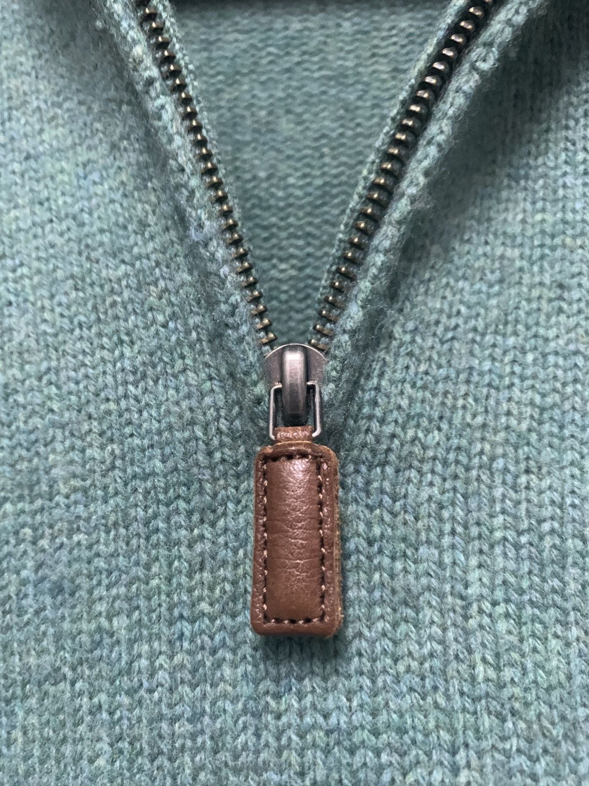 Polo Ralph Lauren × Ralph Lauren Polo Ralph Lauren 100% Lambs Wool Quarter Zip Knit Sweater Size US M / EU 48-50 / 2 - 5 Thumbnail