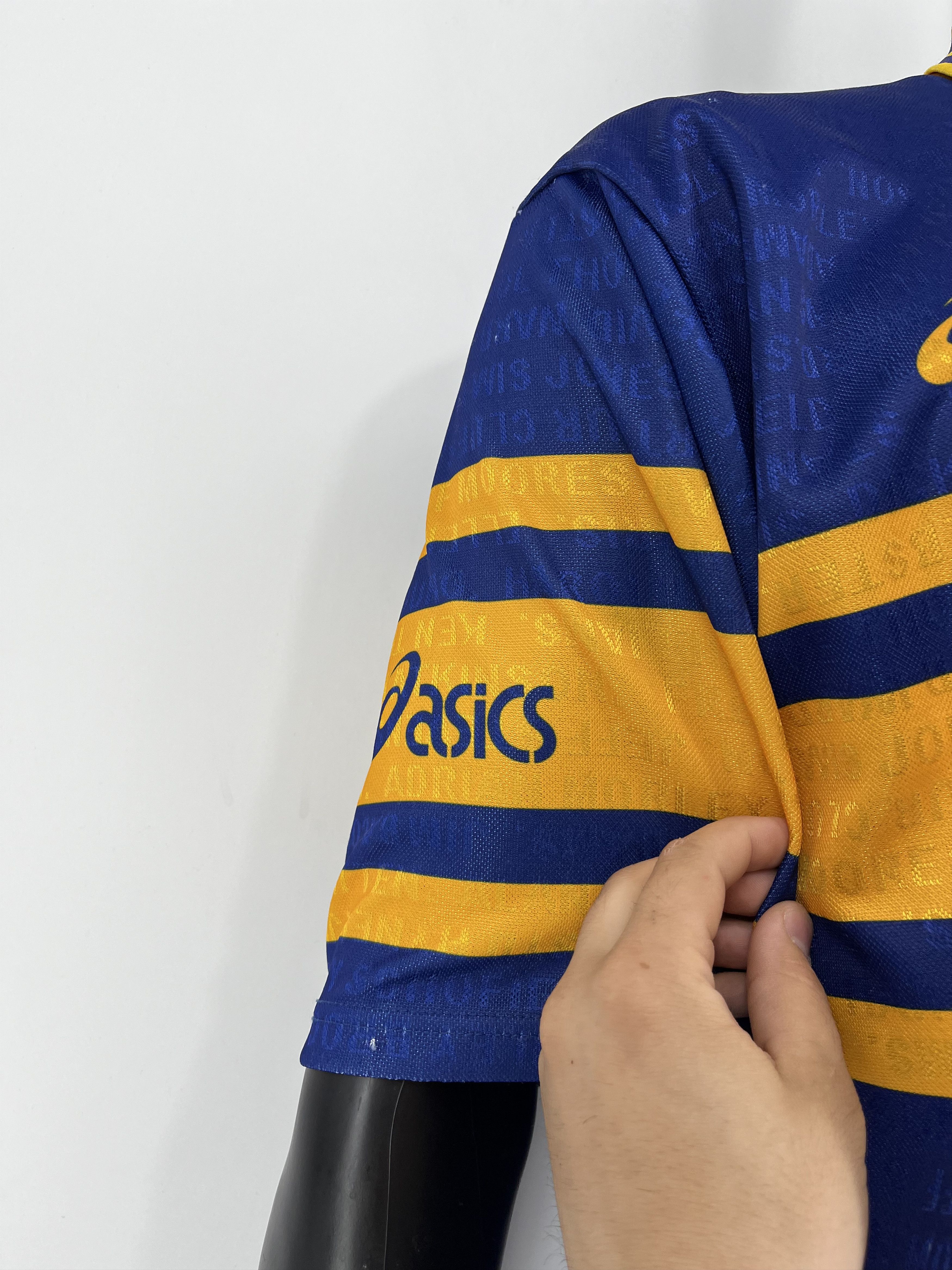 Asics × Vintage Vintage Leeds Rhinos Home Rugby Shirt Jersey ASICS Size US L / EU 52-54 / 3 - 9 Thumbnail