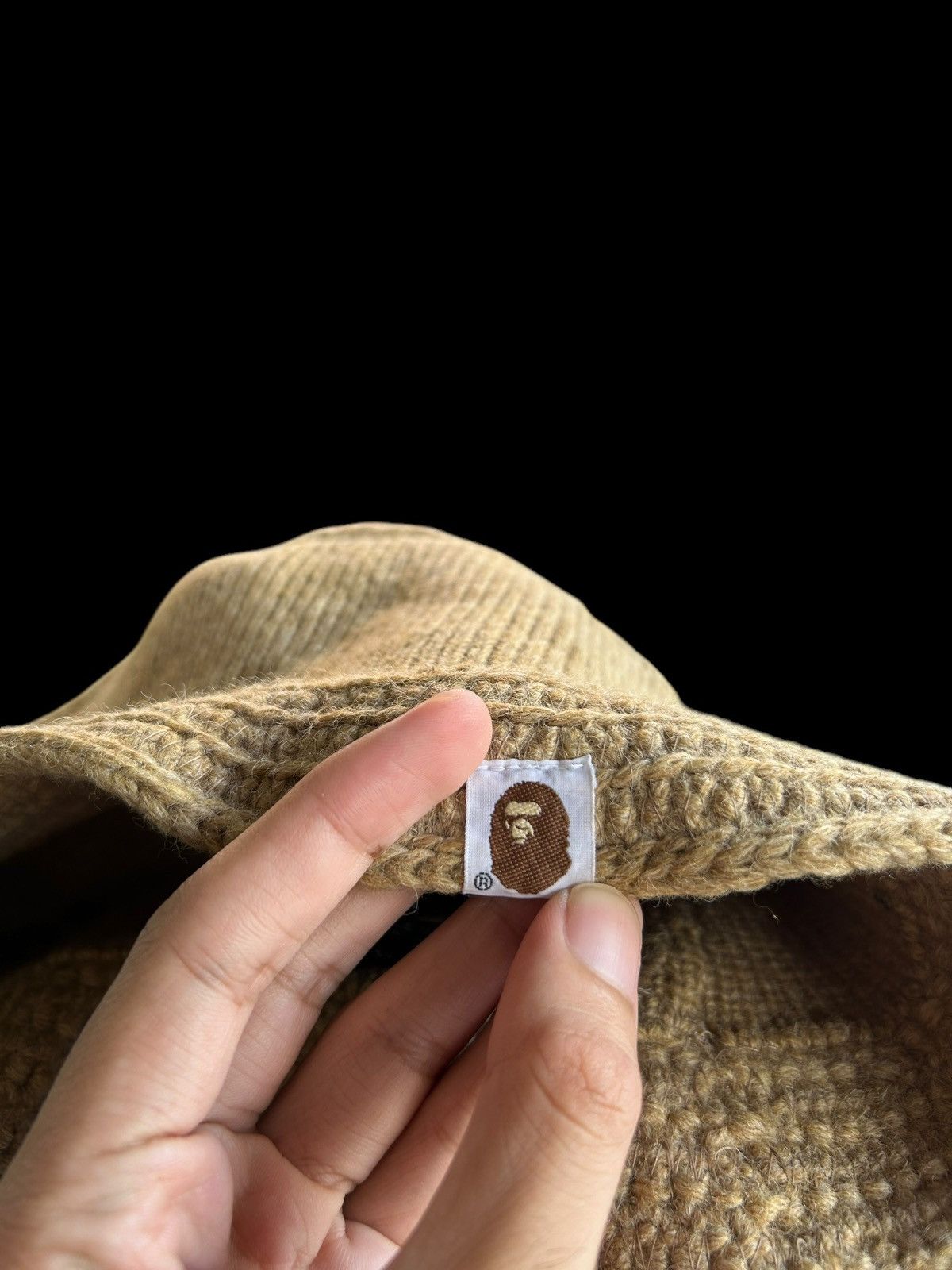 Bape × Nigo BAPE A BATHING APE VINTAGE Distressed wool Bucket Hats 💀🎌 Size ONE SIZE - 5 Thumbnail