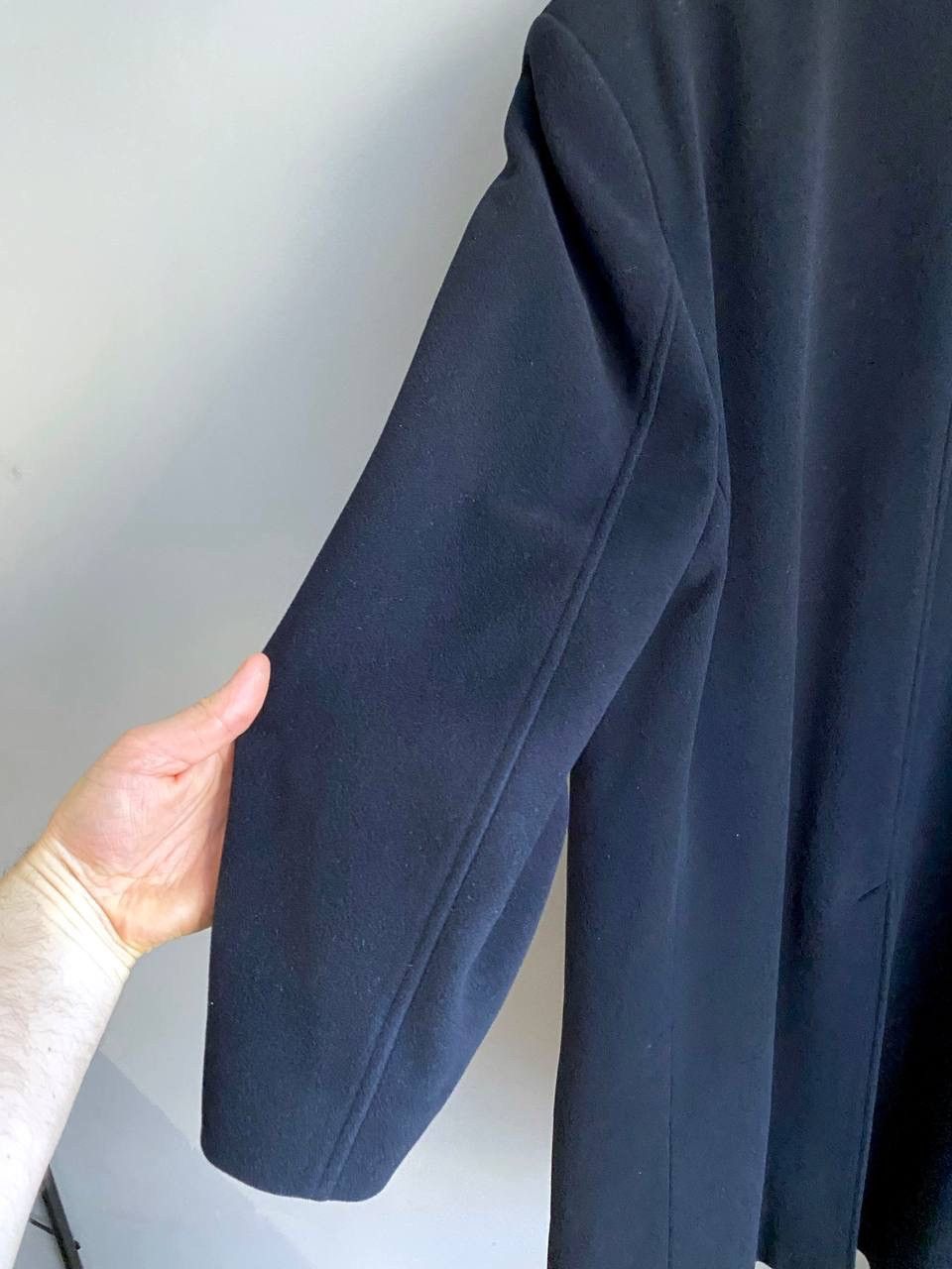 Yves Saint Laurent Yves Saint Laurent Wool/Cashmere Dark Blue Men's Coat, 52/L Size US L / EU 52-54 / 3 - 19 Thumbnail