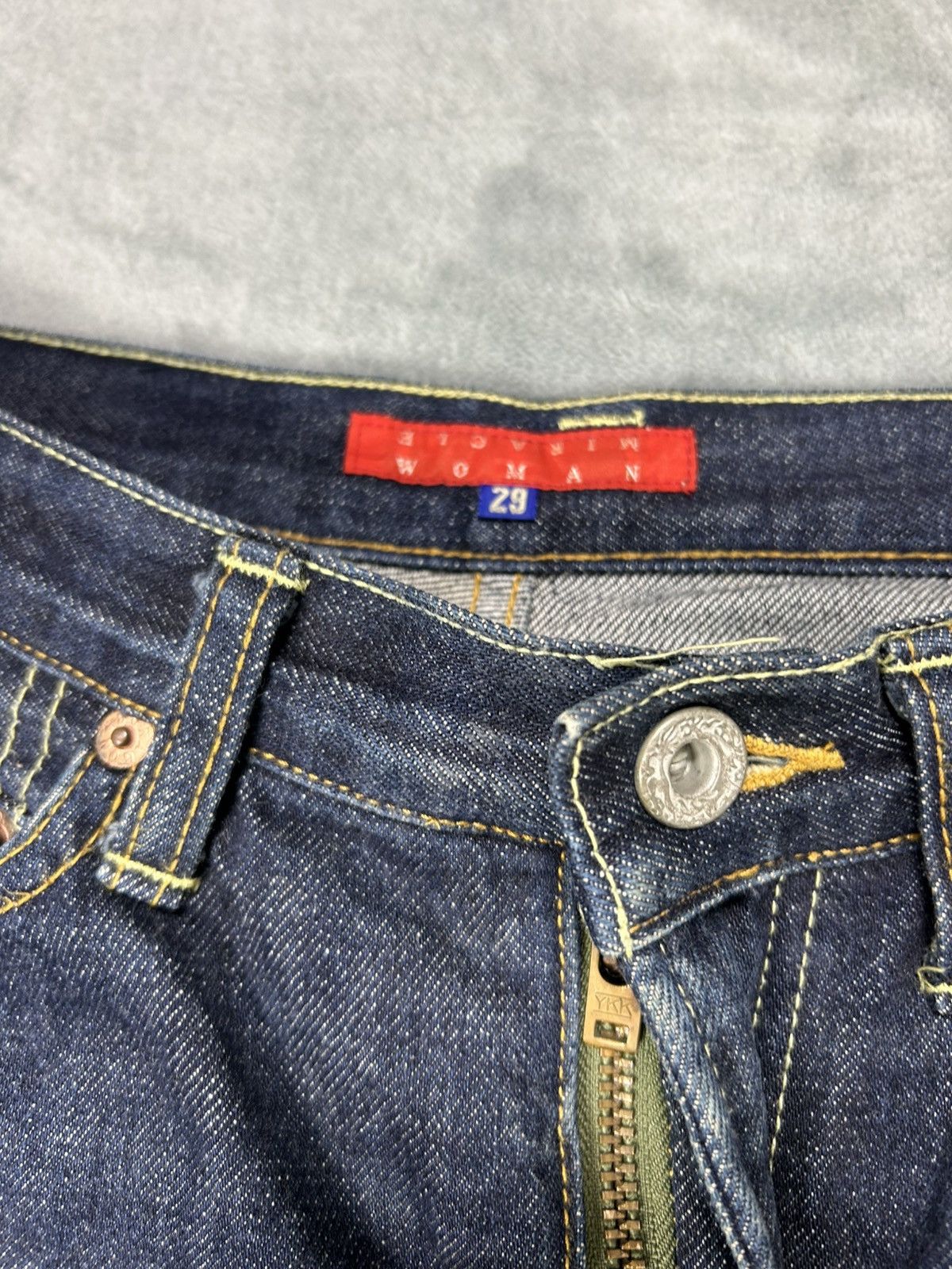 Japanese Brand Miracle Women Fire Denim Jeans S045 Size 29" - 4 Thumbnail