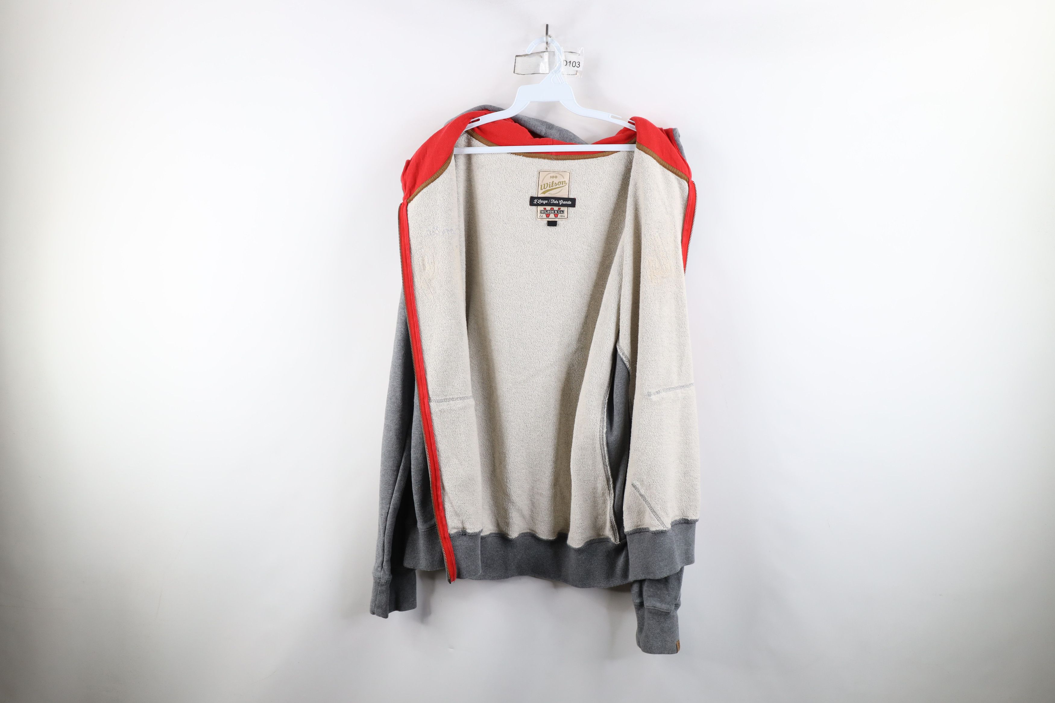 Vintage Vintage Y2K Wilson Anniversary Heavyweight Hoodie Sweatshirt Size US XL / EU 56 / 4 - 10 Thumbnail
