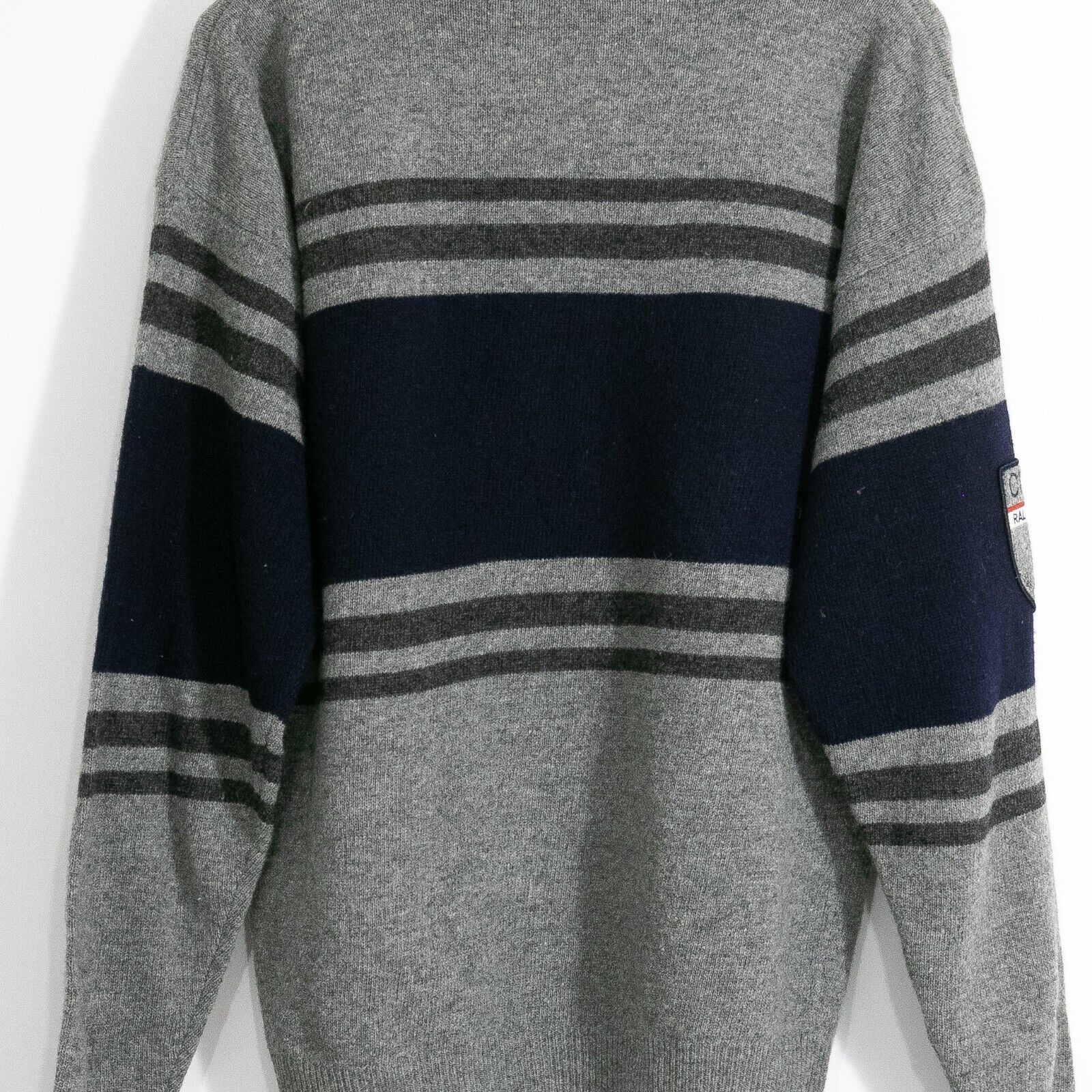 Chaps × Vintage Vintage Chaps Ralph Lauren Striped Wool Sweater M Distressed Size US M / EU 48-50 / 2 - 8 Thumbnail