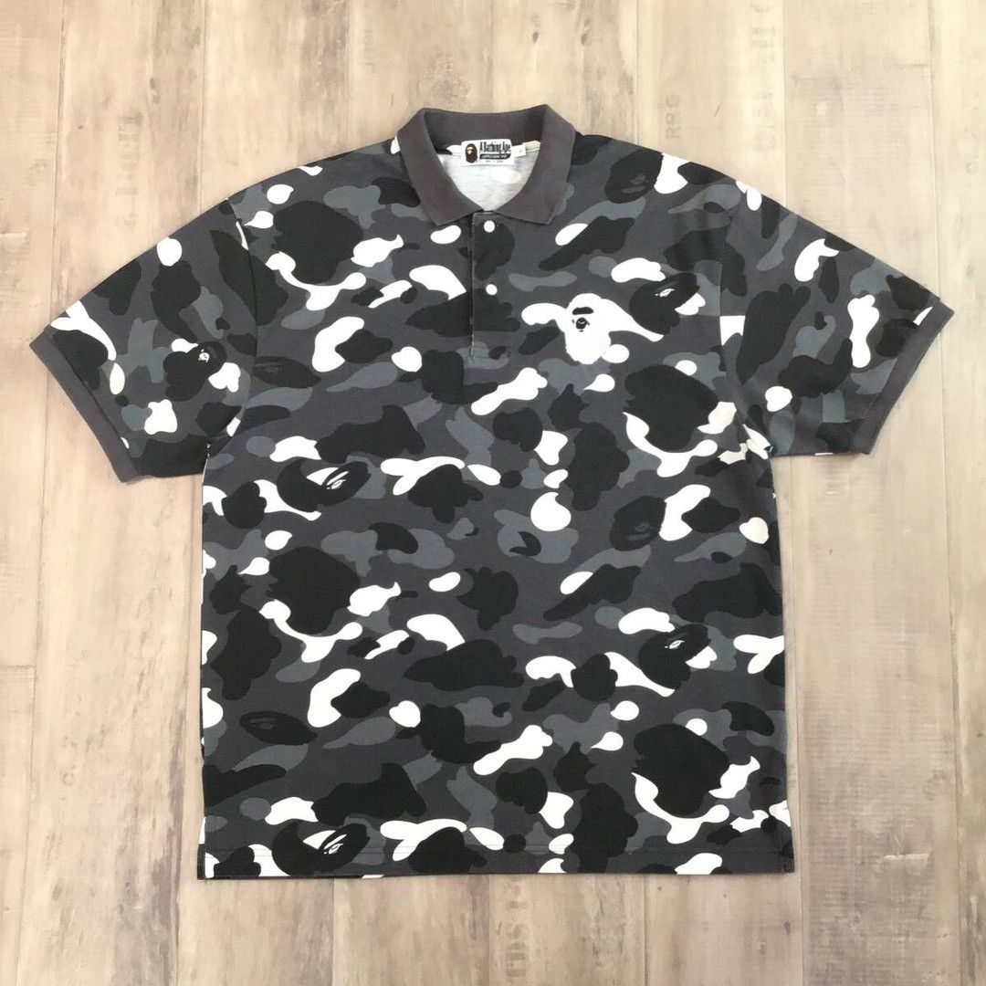 Bape 💫Glow in the dark💫 BAPE City Camo Polo Shirt a bathing ape Size US L / EU 52-54 / 3 - 2 Thumbnail