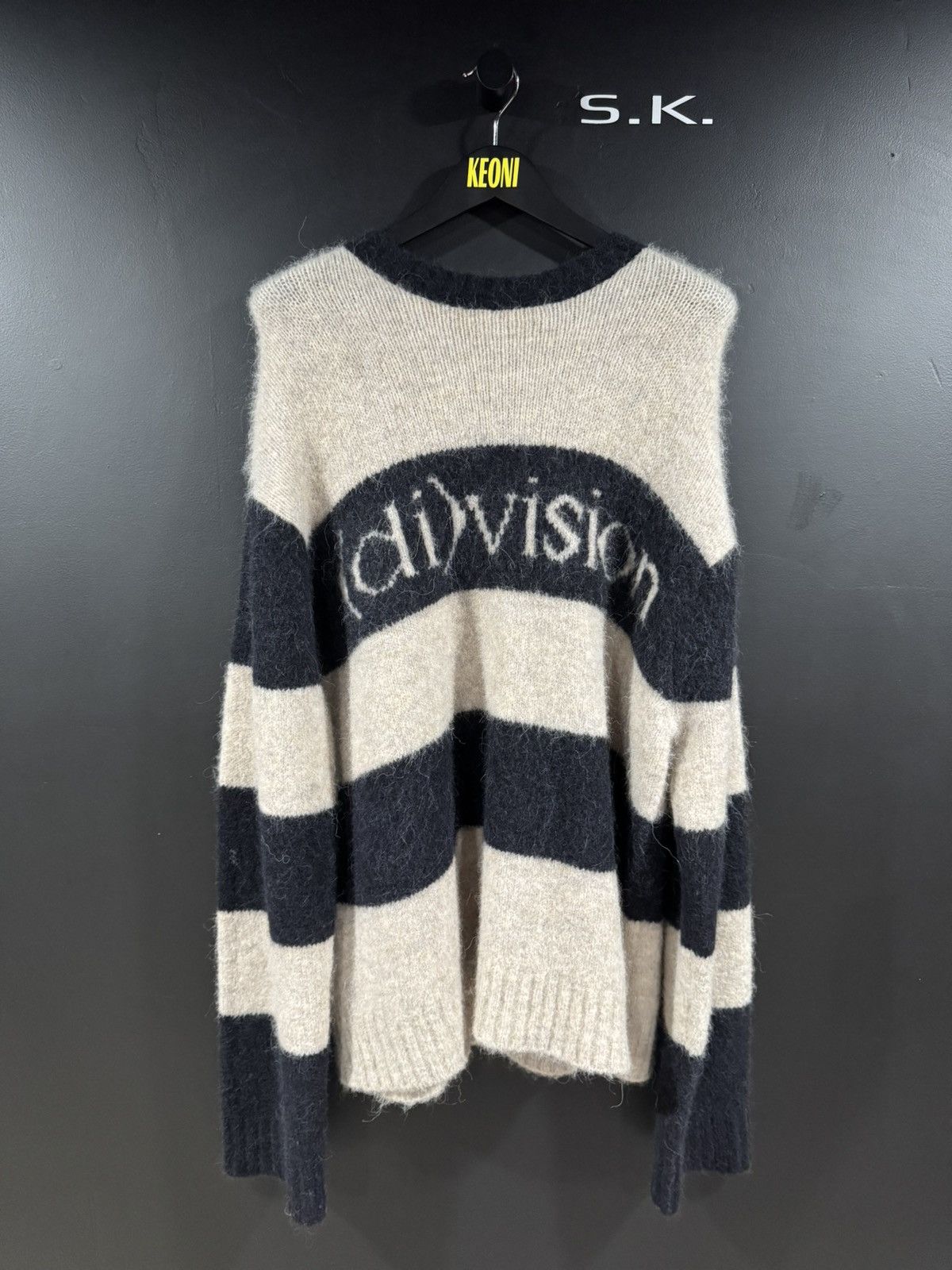 (di)vision Division (di)vision Striped Logo Knit Alpaca Wool Sweater L Size US L / EU 52-54 / 3 - 1 Thumbnail