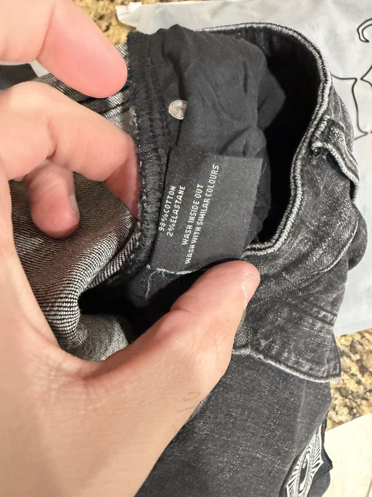 Godspeed Godspeed Patchwork Denim Shorts Black V2 Size 34 Men’s Size US 34 / EU 50 - 10 Thumbnail