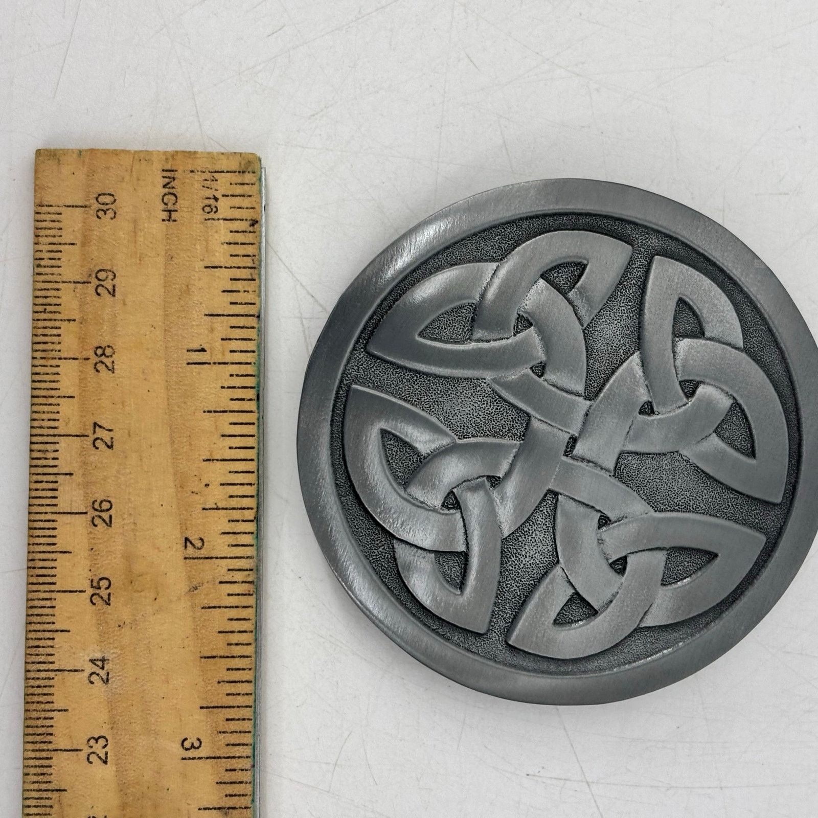 Vintage Great American Buckle Co Celtic Knot Round Eternity Faith Size ONE SIZE - 4 Thumbnail