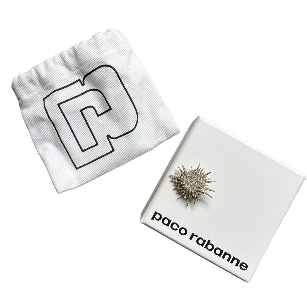 Paco Rabanne PACO RABANNE Crystal Sun Earring in Silver & Crystal Size ONE SIZE - 12 Thumbnail