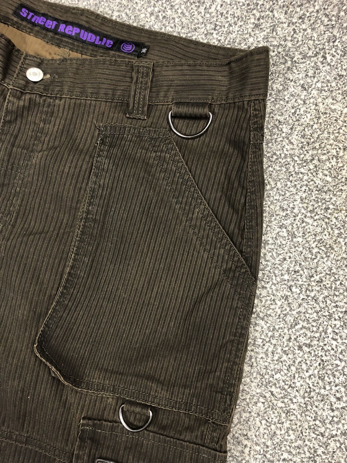 Japanese Brand Vintage Crazy Street Republic Punk Bondage Cargopants Size US 36 / EU 52 - 7 Thumbnail