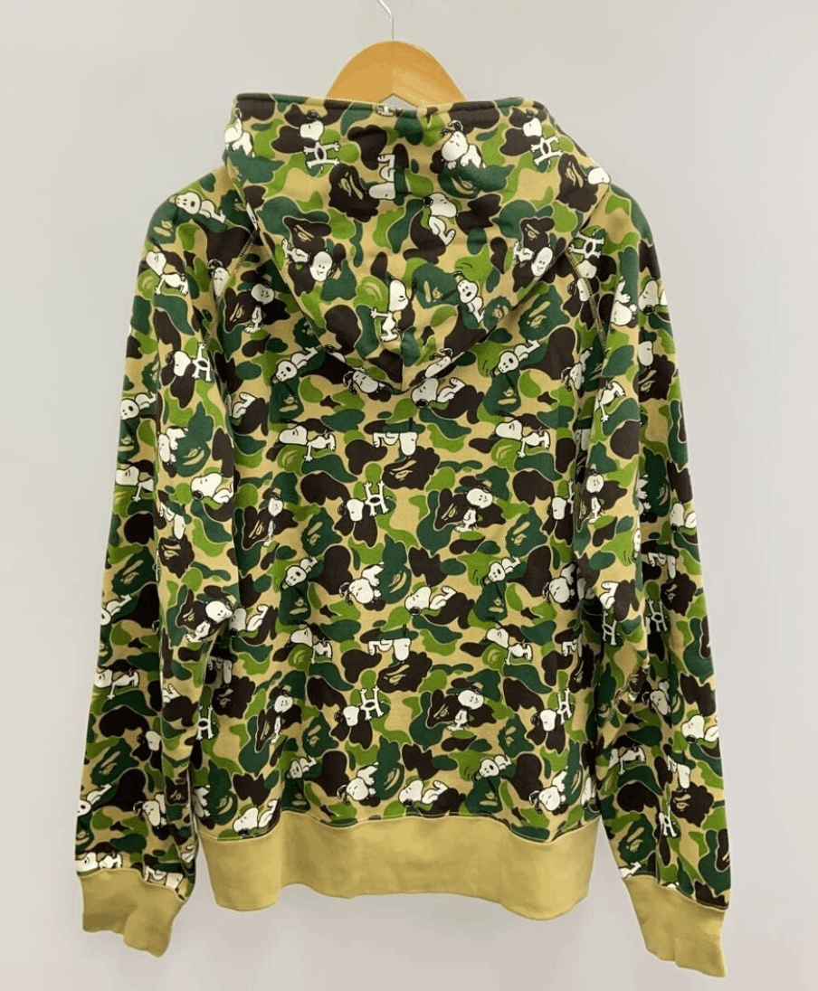 Bape Bape 1st Green Camo Snoopy Full Zip Hoodie Size US XL / EU 56 / 4 - 2 Thumbnail