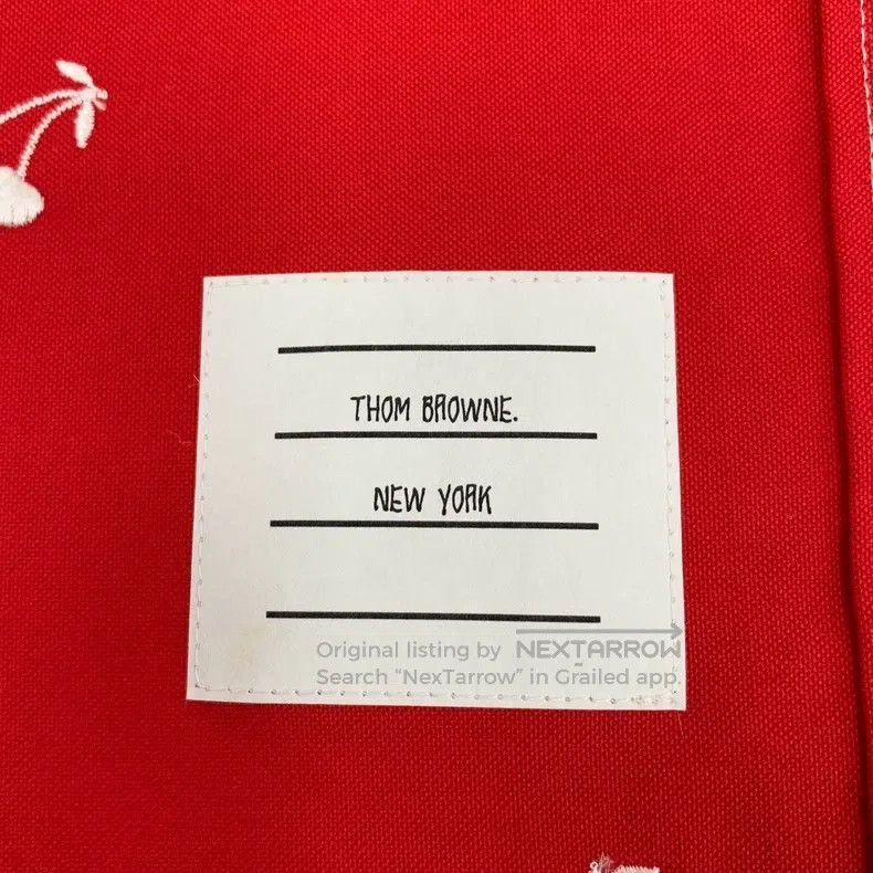 Thom Browne Thom Browne Red cherry embroidered cotton collar with sing Size XS / US 0-2 / IT 36-38 - 6 Thumbnail