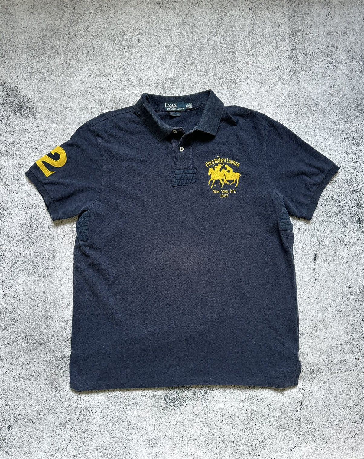 Polo Ralph Lauren Vintage Polo Ralph Lauren Polo Big Logo Yellow Y2K Size US XL / EU 56 / 4 - 1 Thumbnail