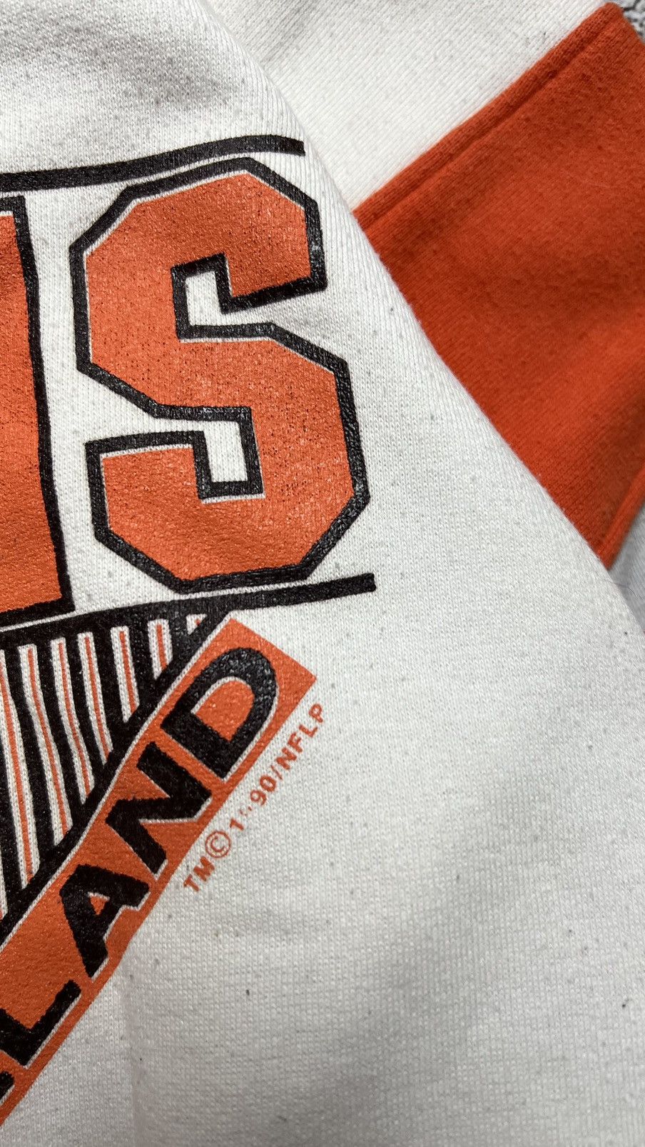 Logo 7 1990 Cleveland Browns NFL Logo 7 athletic sweatshirt Size US XL / EU 56 / 4 - 8 Thumbnail