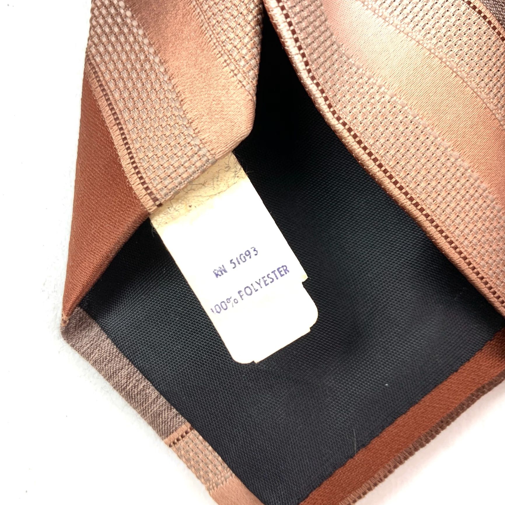 JCPenney VINTAGE The Mens Shop JcPenney Brown Diagonal Stripe Tie 57 x 3" Tie Mens Size ONE SIZE - 4 Thumbnail