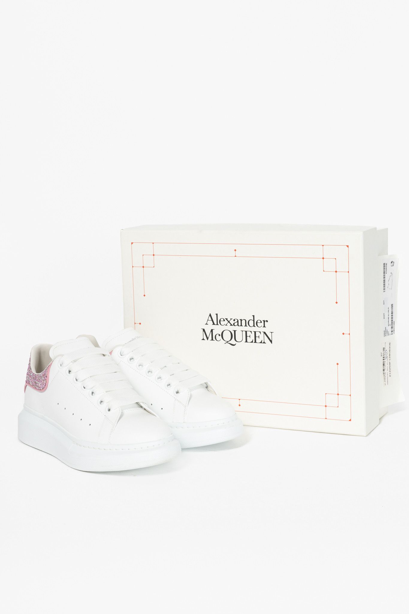 Alexander McQueen Alexander McQueen Larry Glitter Lace-Up Sneakers Size US 6.5 / IT 36.5 - 12 Thumbnail