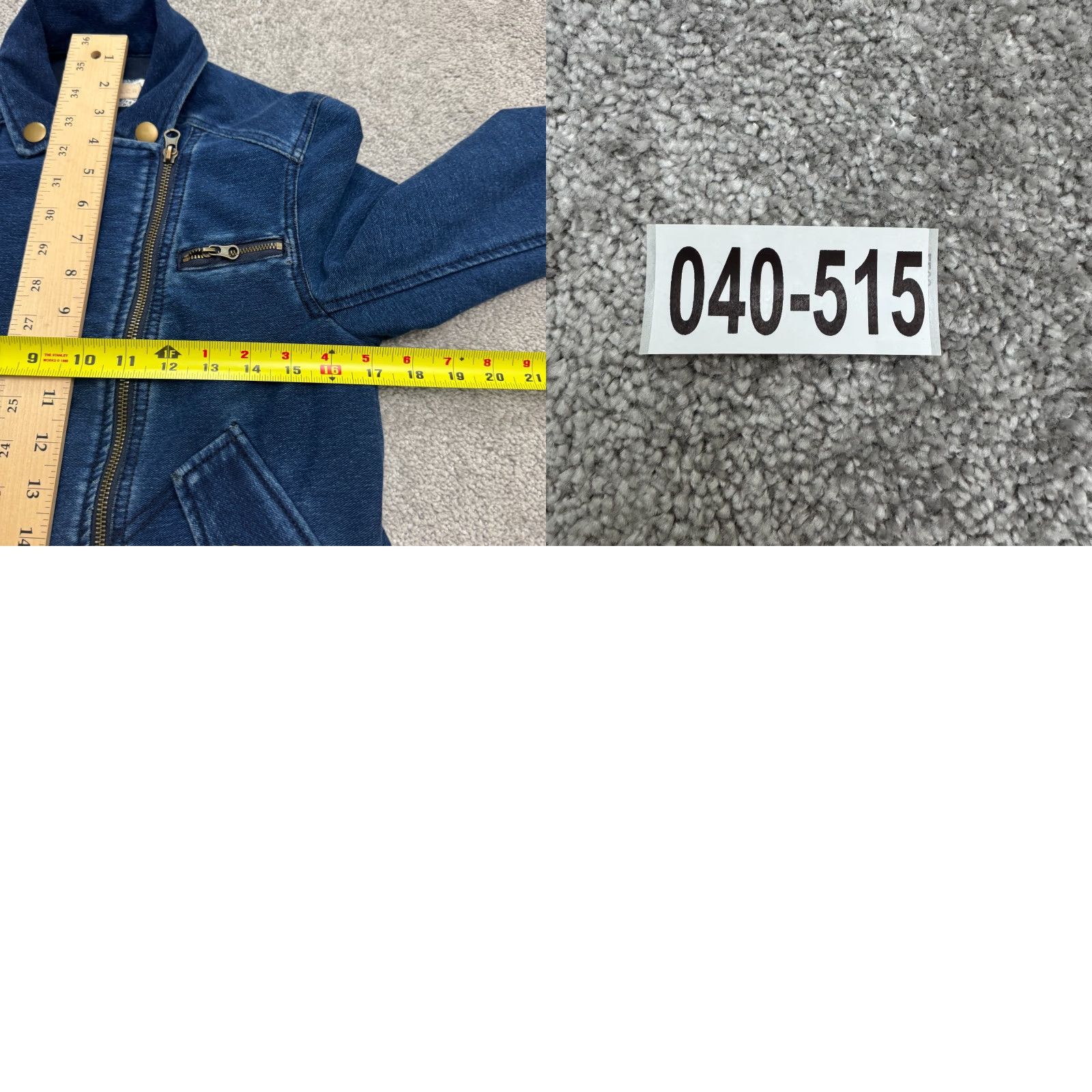 Anthropologie Pilcro Anthropologie Asymmetrical Zip Denim Moto Jacket Womens XS Pettie Blue Jacket Size XXS / US 00 / IT 34 - 9 Thumbnail