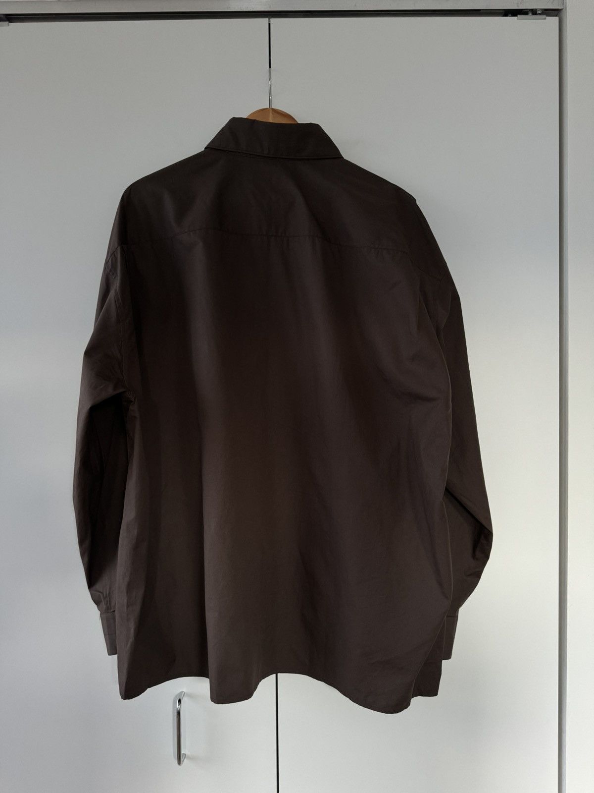 Lemaire Twisted Shirt in Brown Cotton 54 Size US XXL / EU 58 / 5 - 9 Thumbnail
