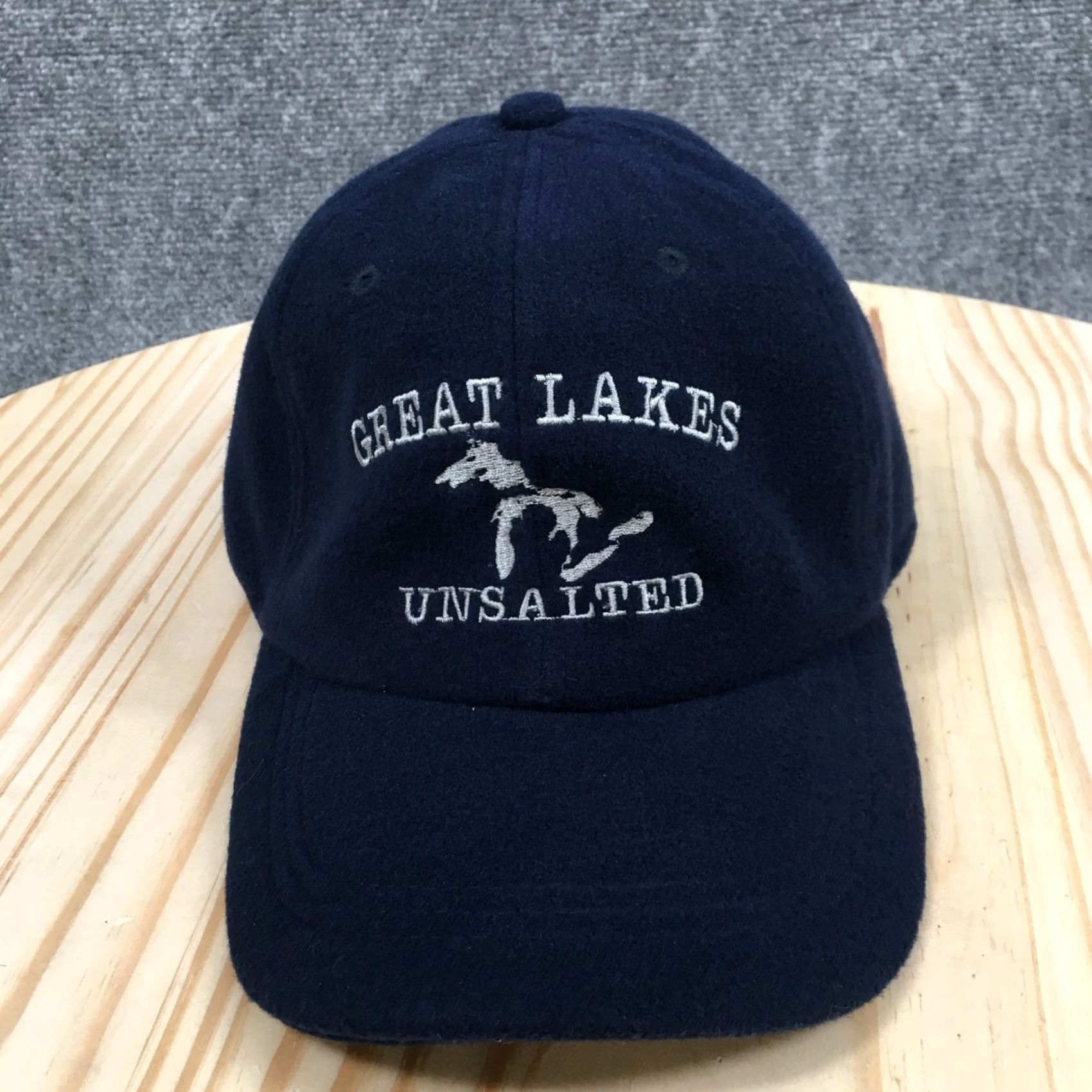 Greats Great Lakes Unsalted Baseball Cap Blue OS Adjustable Embroidered Logo Unisex Size ONE SIZE - 2 Thumbnail