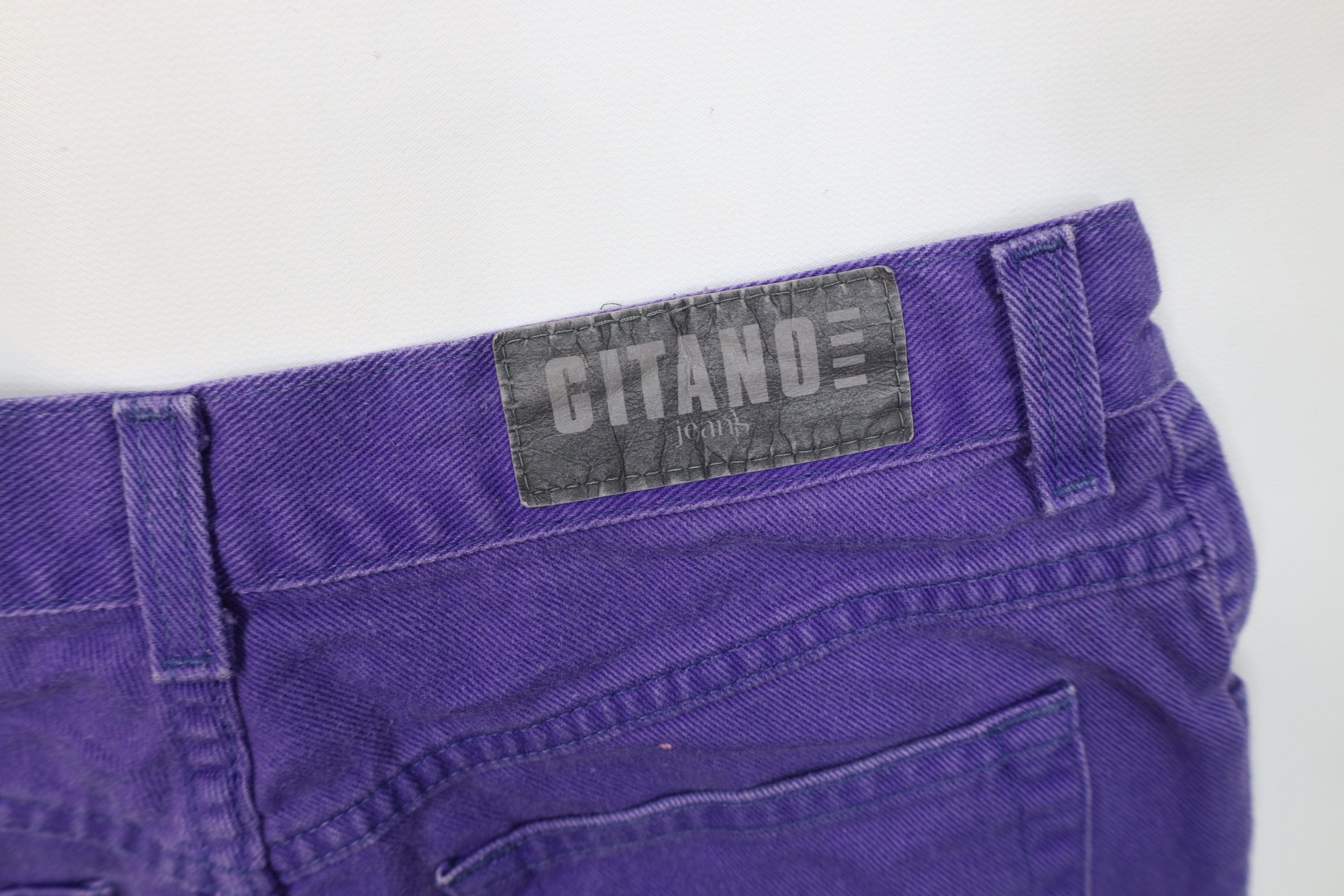 Vintage Vintage 90s Streetwear Denim Jean Shorts Jorts Purple USA Size 29" - 12 Thumbnail