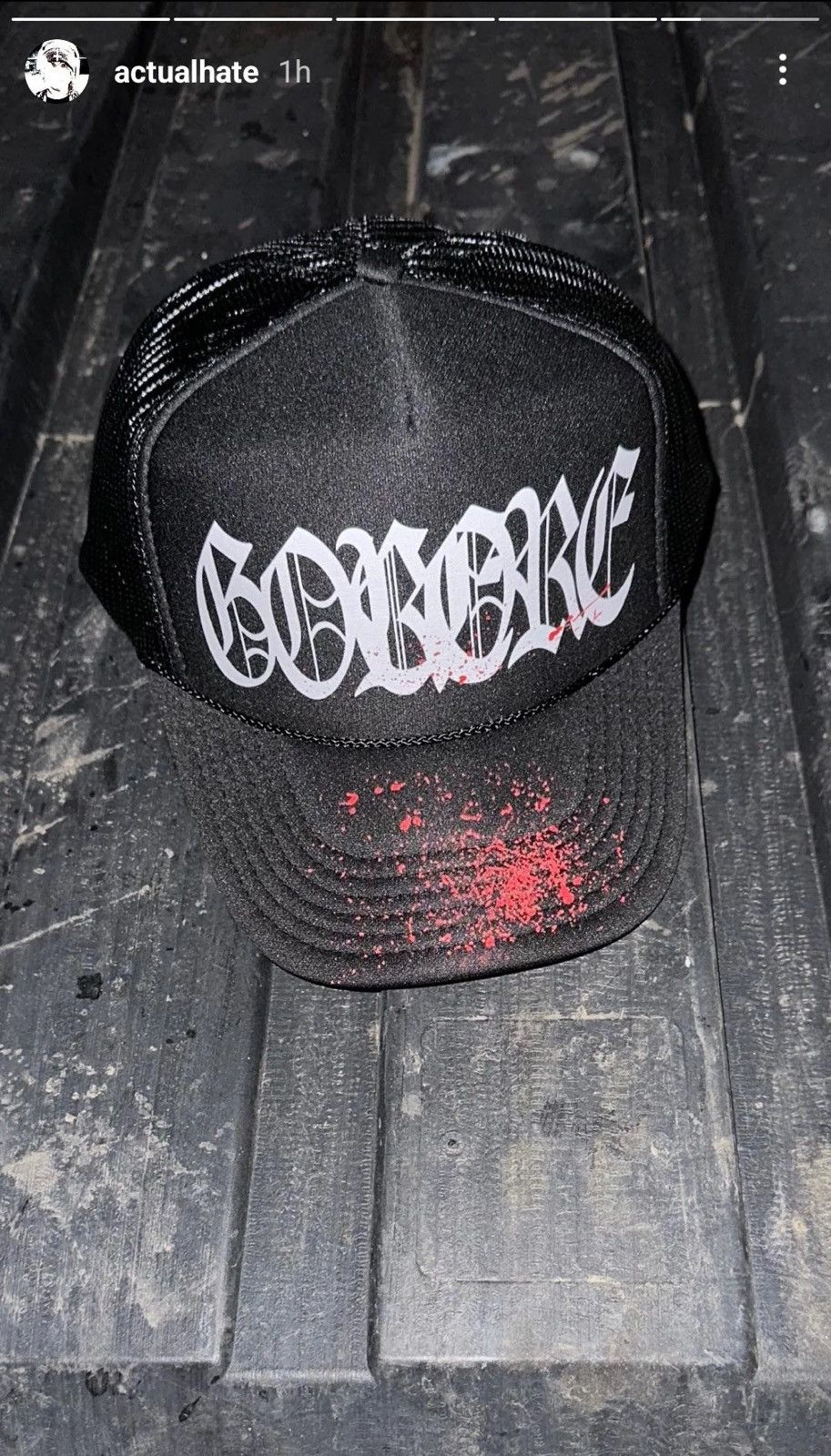 Ken Carson Actual Hate X Ken Carson “GORECORE” Trucker Size ONE SIZE - 6 Thumbnail