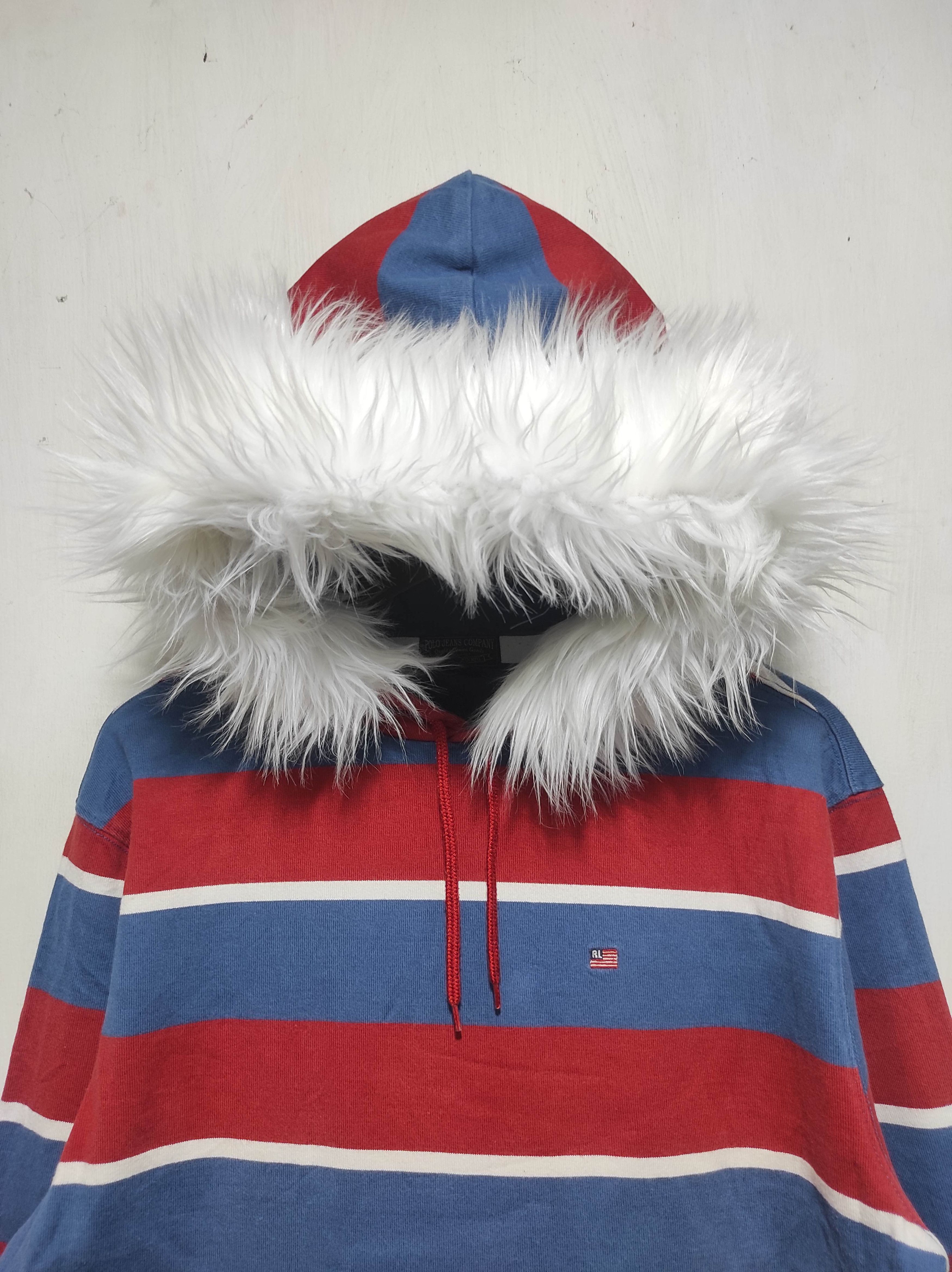 Hysteric Glamour Polo Jeans Company Stripe Fur Hoodie LGB style Size US L / EU 52-54 / 3 - 3 Thumbnail