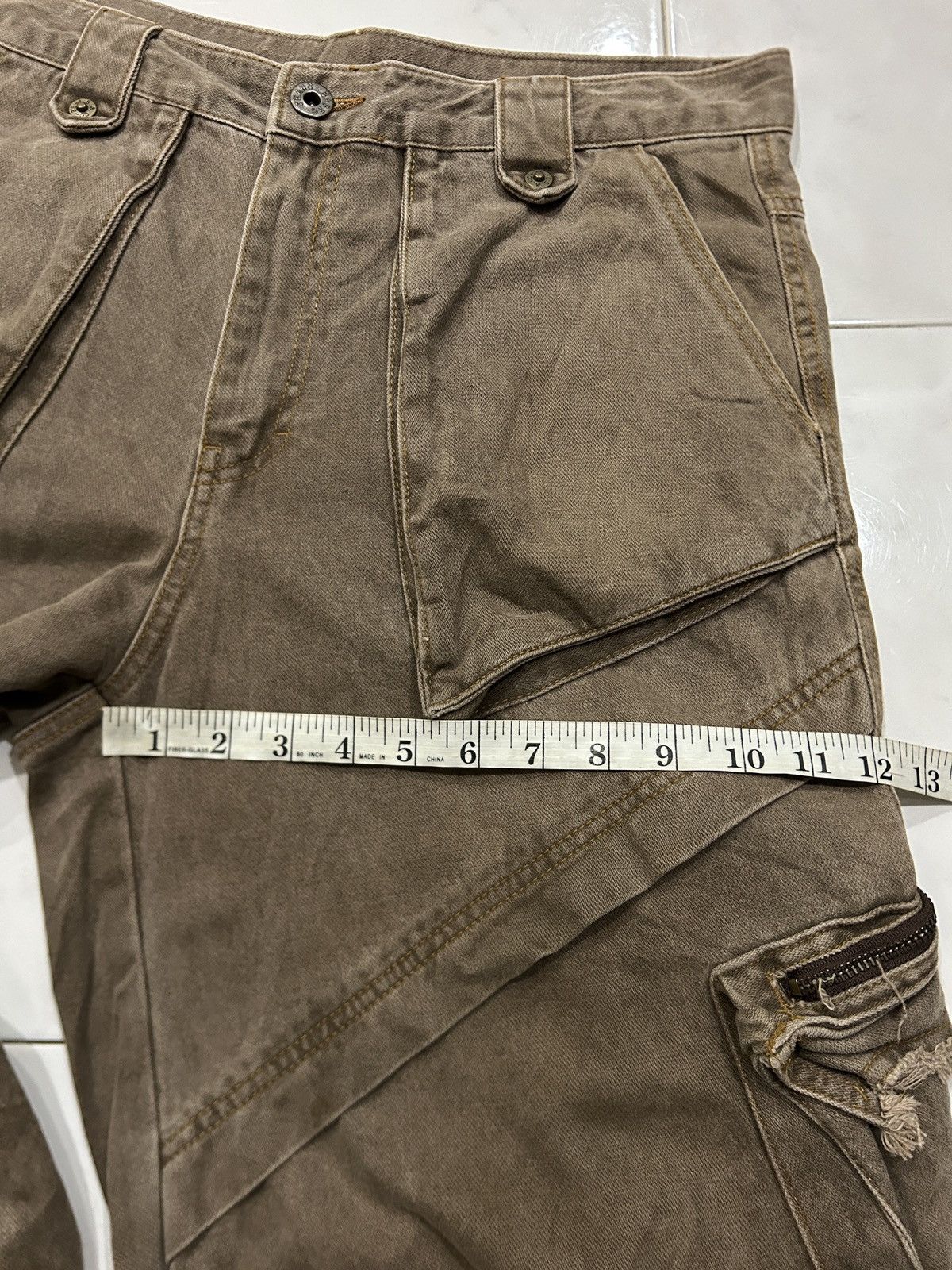 Japanese Brand Y2K Baggy Cargo KaKamer-ri Loose Style Size US 35 - 14 Thumbnail