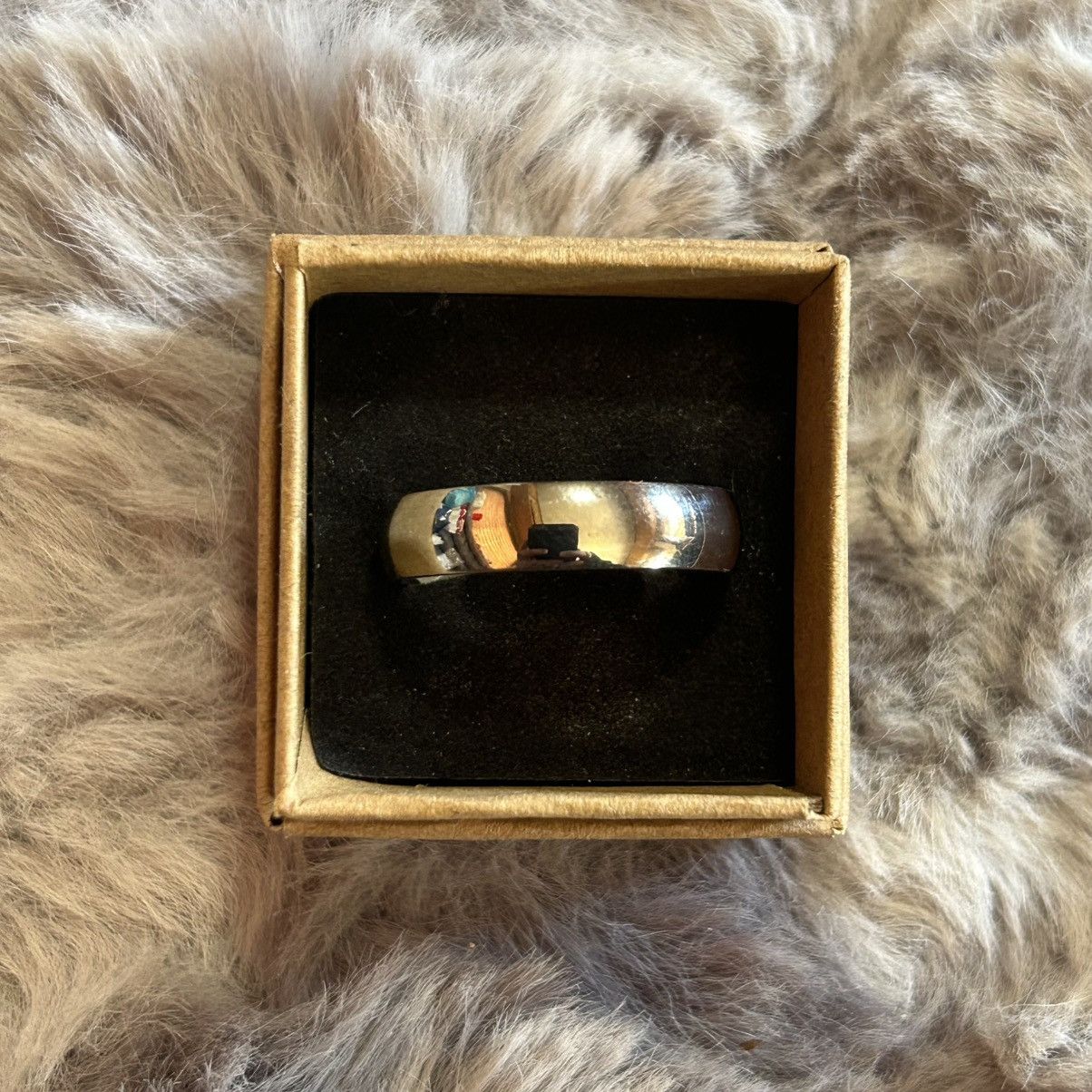 Jewelry Men’s 6mm polished Titanium band wedding ring NIB 13.5 Size ONE SIZE - 6 Thumbnail