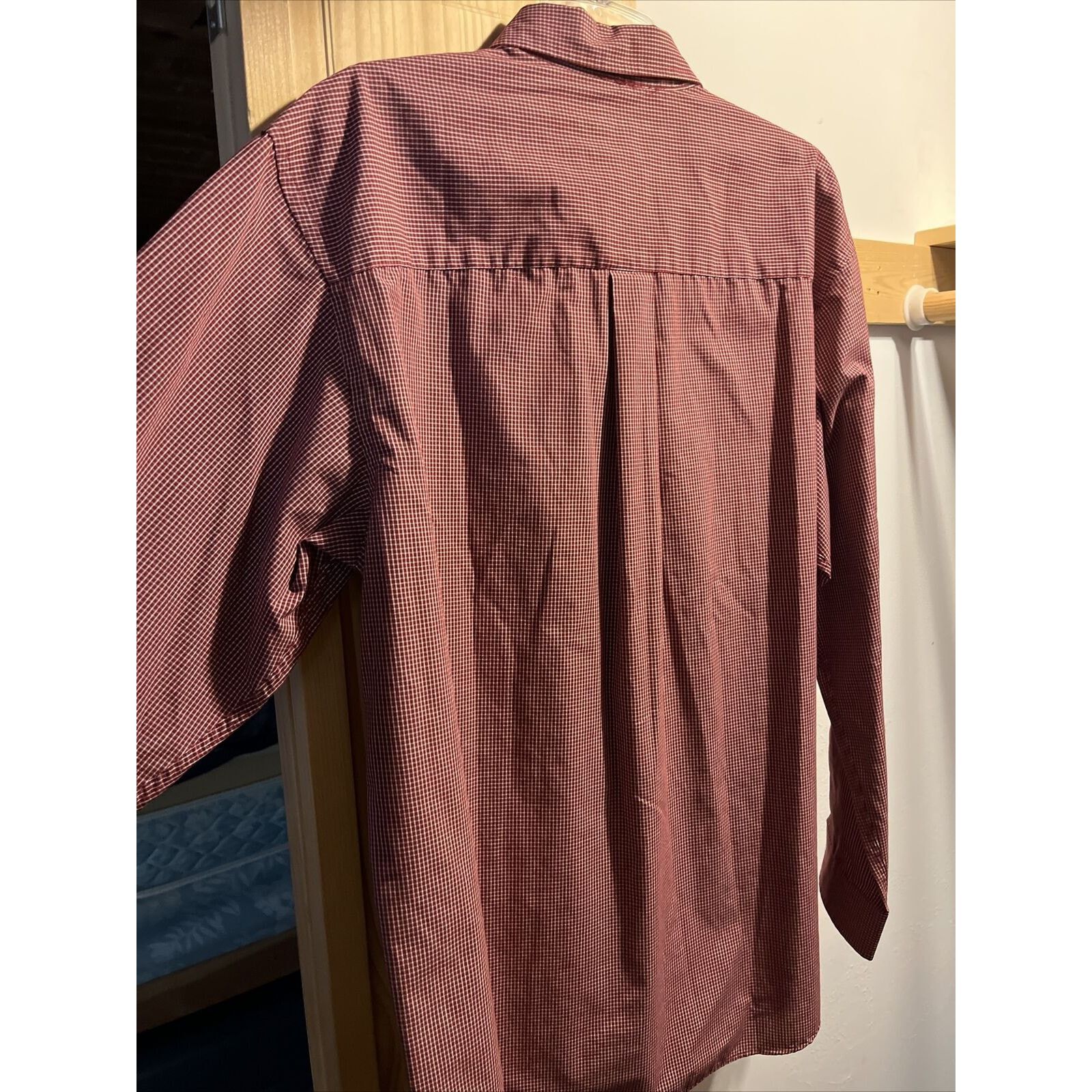 Consensus Sportswear Consensus Men’s XL Red Check LS Button Polyester Blend Shirt Size US XL / EU 56 / 4 - 12 Thumbnail